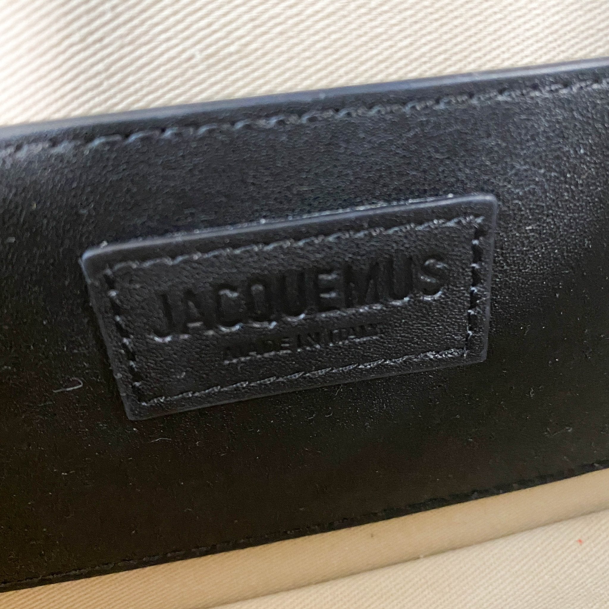 JACQUEMUS Black Leather Shoulder Bag, in , Sold by HIVE PRELOVED - Shoulder Bags, ,