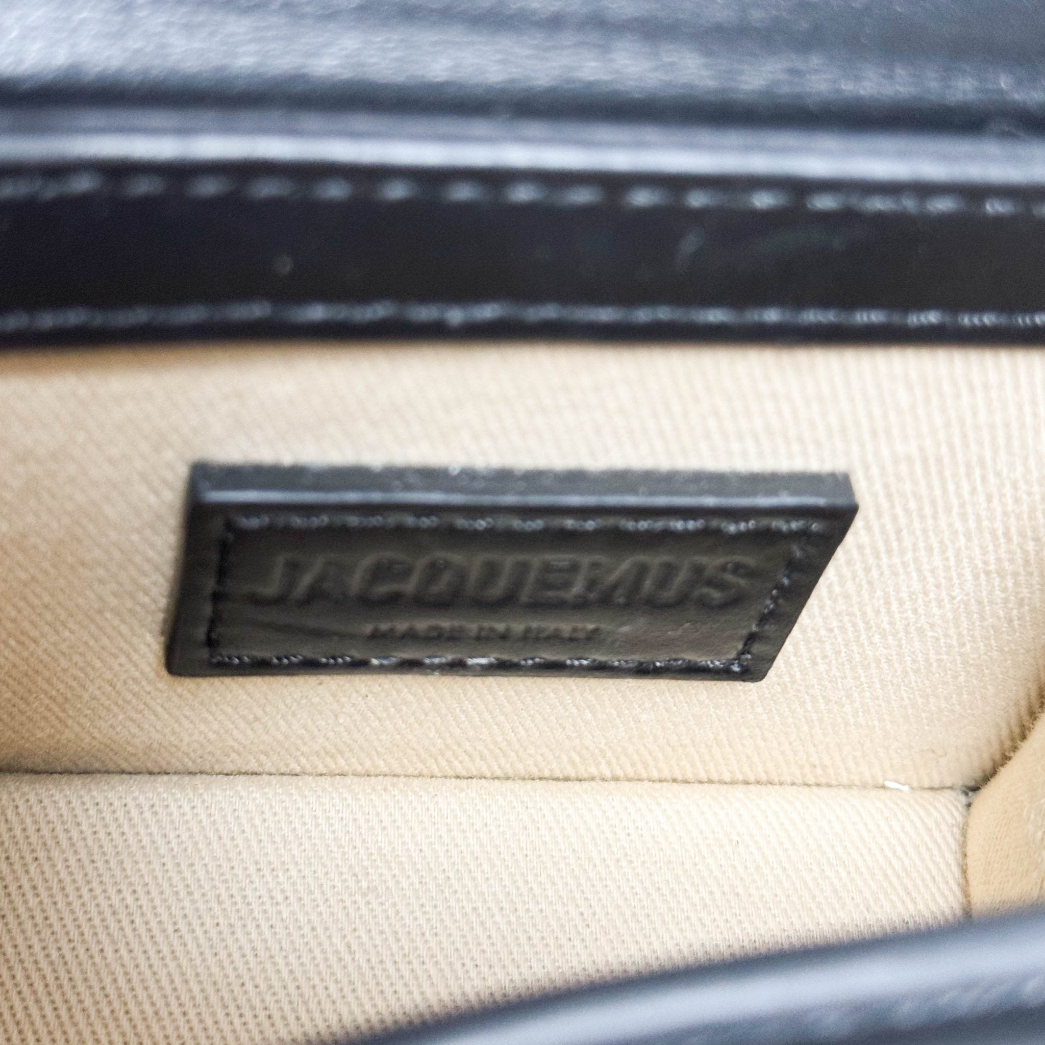 JACQUEMUS Le Chiquito Black Leather Mini Bag, in , Sold by HIVE PRELOVED - Crossbody bags, Handle Bags, Mini bags