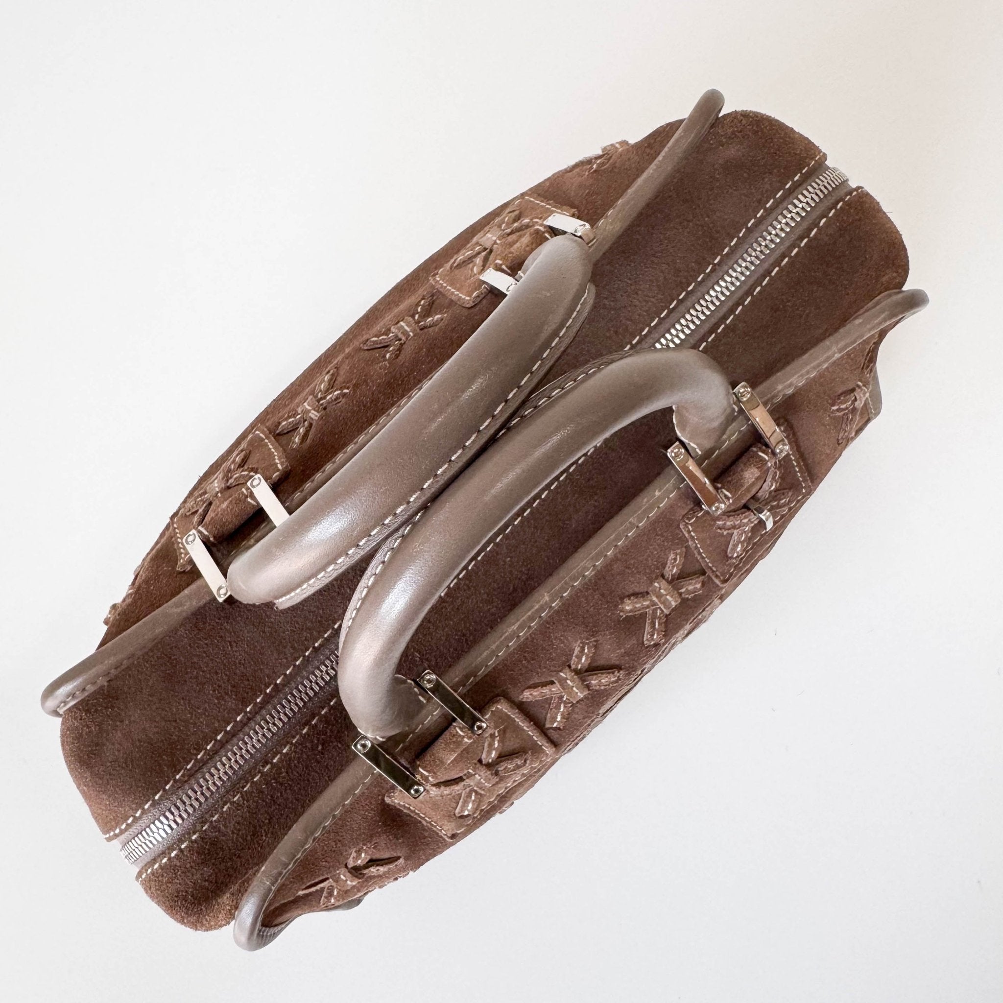 LOEWE Amazona 28 Brown Suede Hand Bag, in , Sold by HIVE PRELOVED - Handle Bags, ,