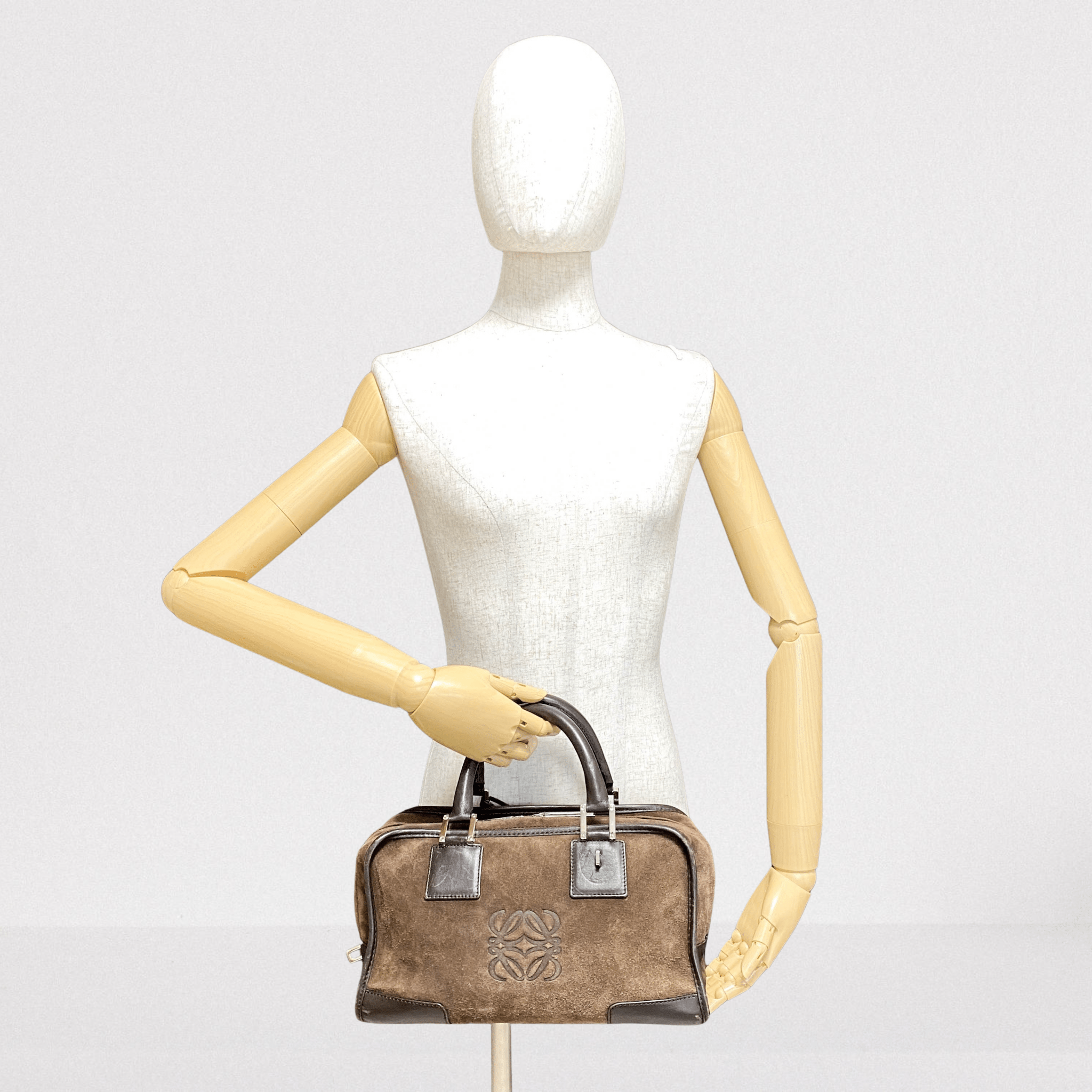 LOEWE Amazona 28 Brown Suede Hand Bag, in , Sold by HIVE PRELOVED - Handle Bags, ,