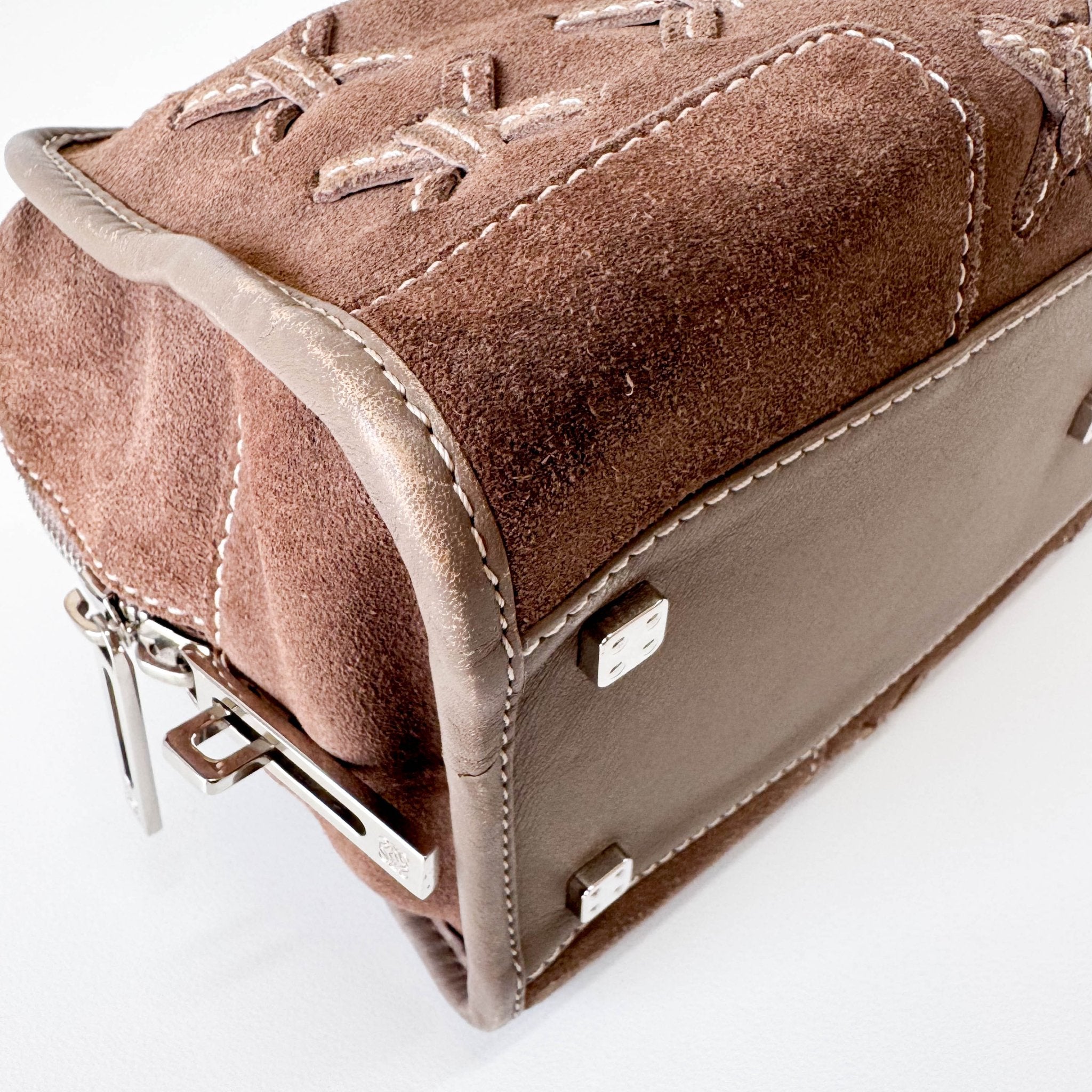 LOEWE Amazona 28 Brown Suede Hand Bag, in , Sold by HIVE PRELOVED - Handle Bags, ,