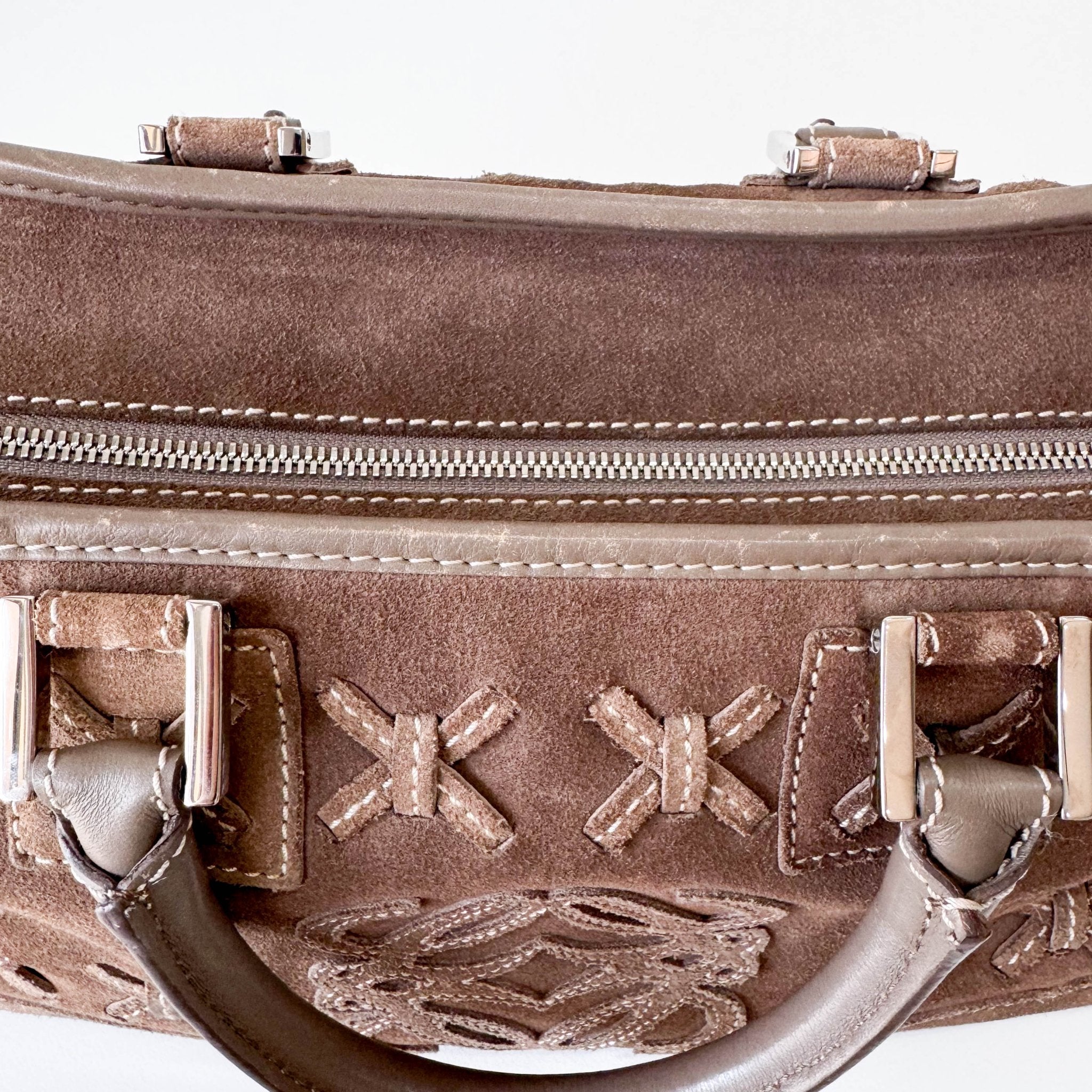 LOEWE Amazona 28 Brown Suede Hand Bag, in , Sold by HIVE PRELOVED - Handle Bags, ,