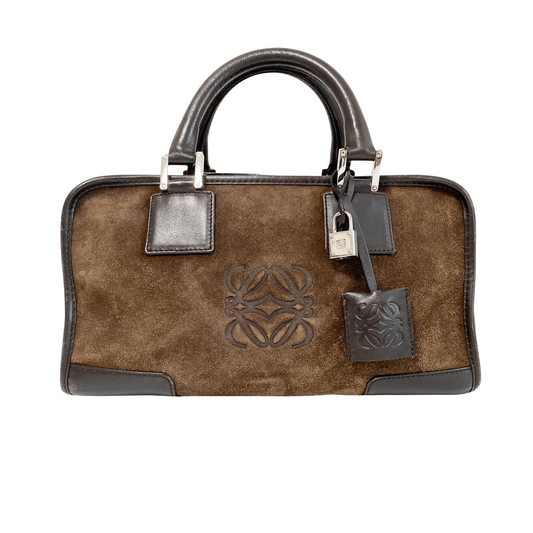 LOEWE Amazona 28 Brown Suede Hand Bag, in , Sold by HIVE PRELOVED - Handle Bags, ,