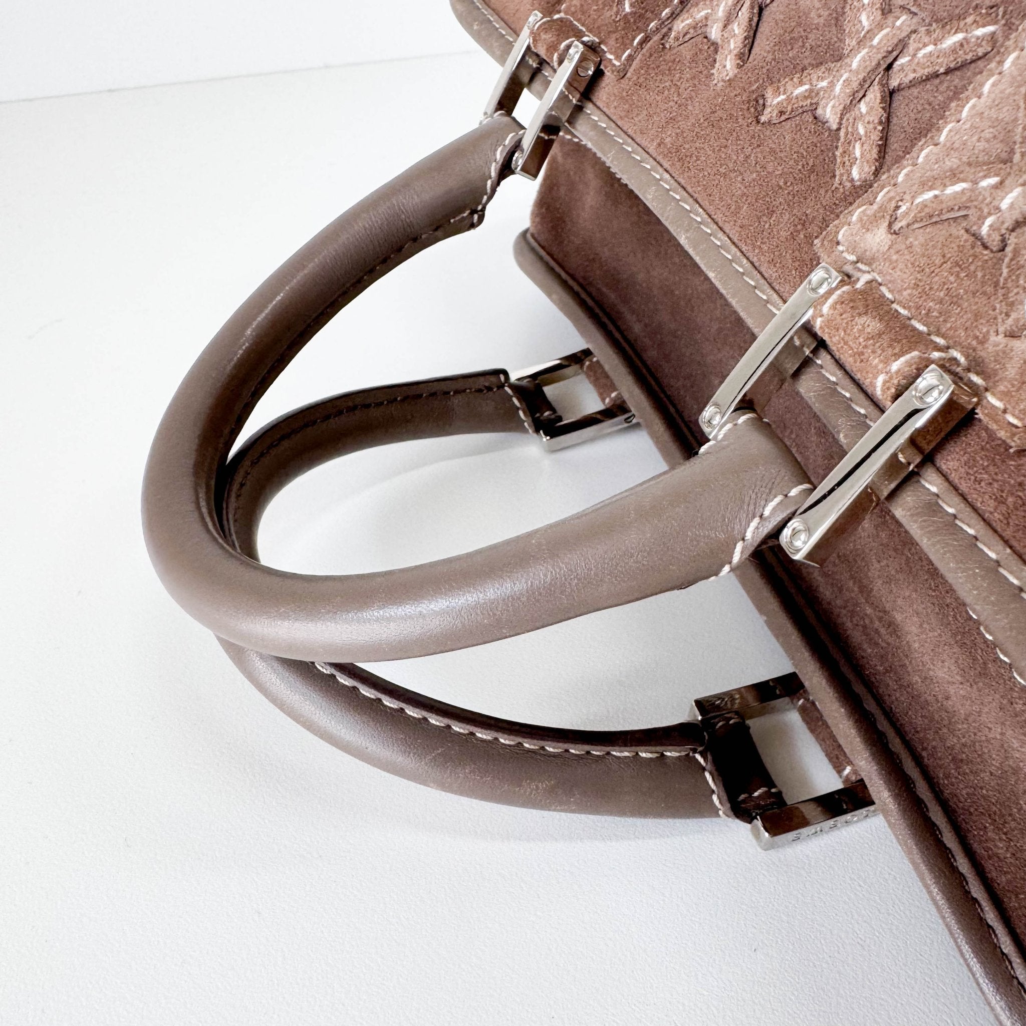 LOEWE Amazona 28 Brown Suede Hand Bag, in , Sold by HIVE PRELOVED - Handle Bags, ,