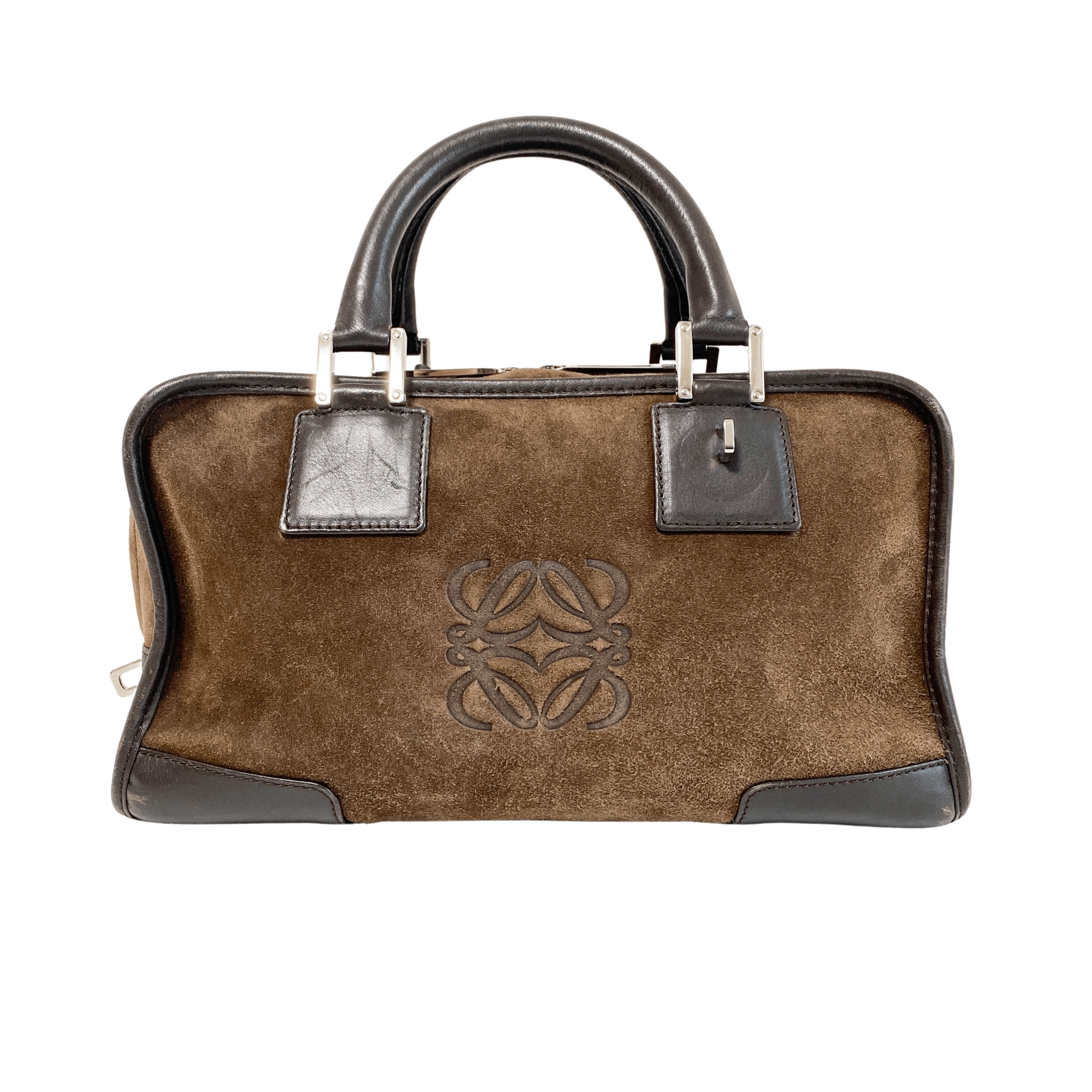 LOEWE Amazona 28 Brown Suede Hand Bag, in , Sold by HIVE PRELOVED - Handle Bags, ,
