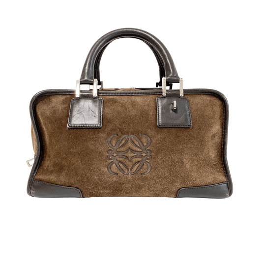 LOEWE Amazona 28 Brown Suede Hand Bag, in , Sold by HIVE PRELOVED - Handle Bags, ,