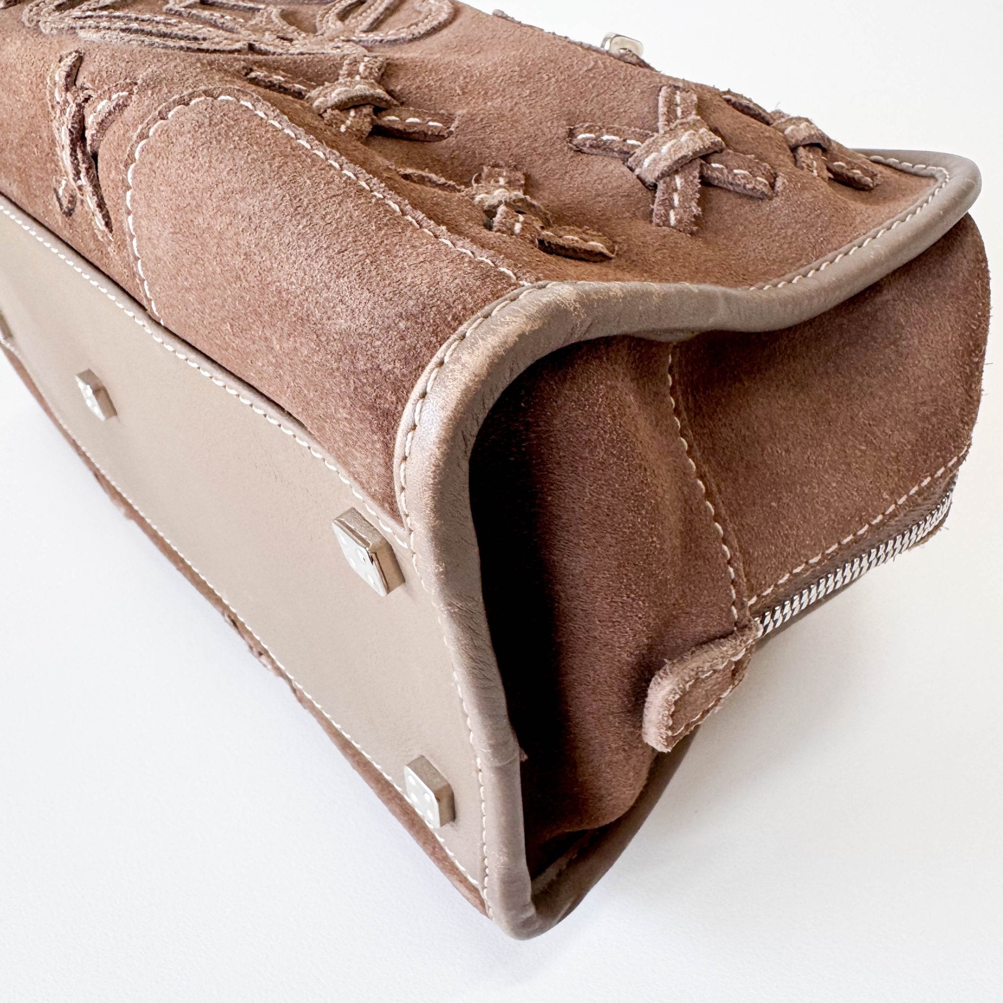 LOEWE Amazona 28 Brown Suede Hand Bag, in , Sold by HIVE PRELOVED - Handle Bags, ,