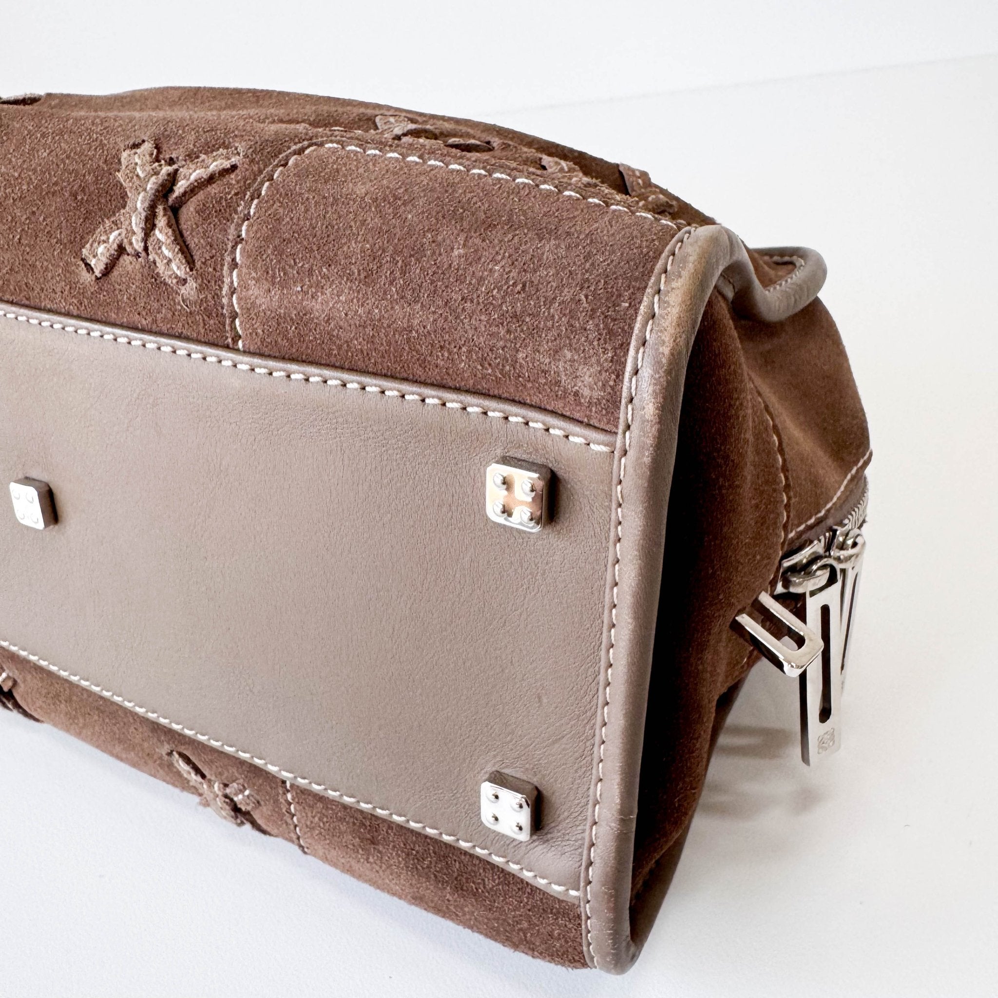 LOEWE Amazona 28 Brown Suede Hand Bag, in , Sold by HIVE PRELOVED - Handle Bags, ,