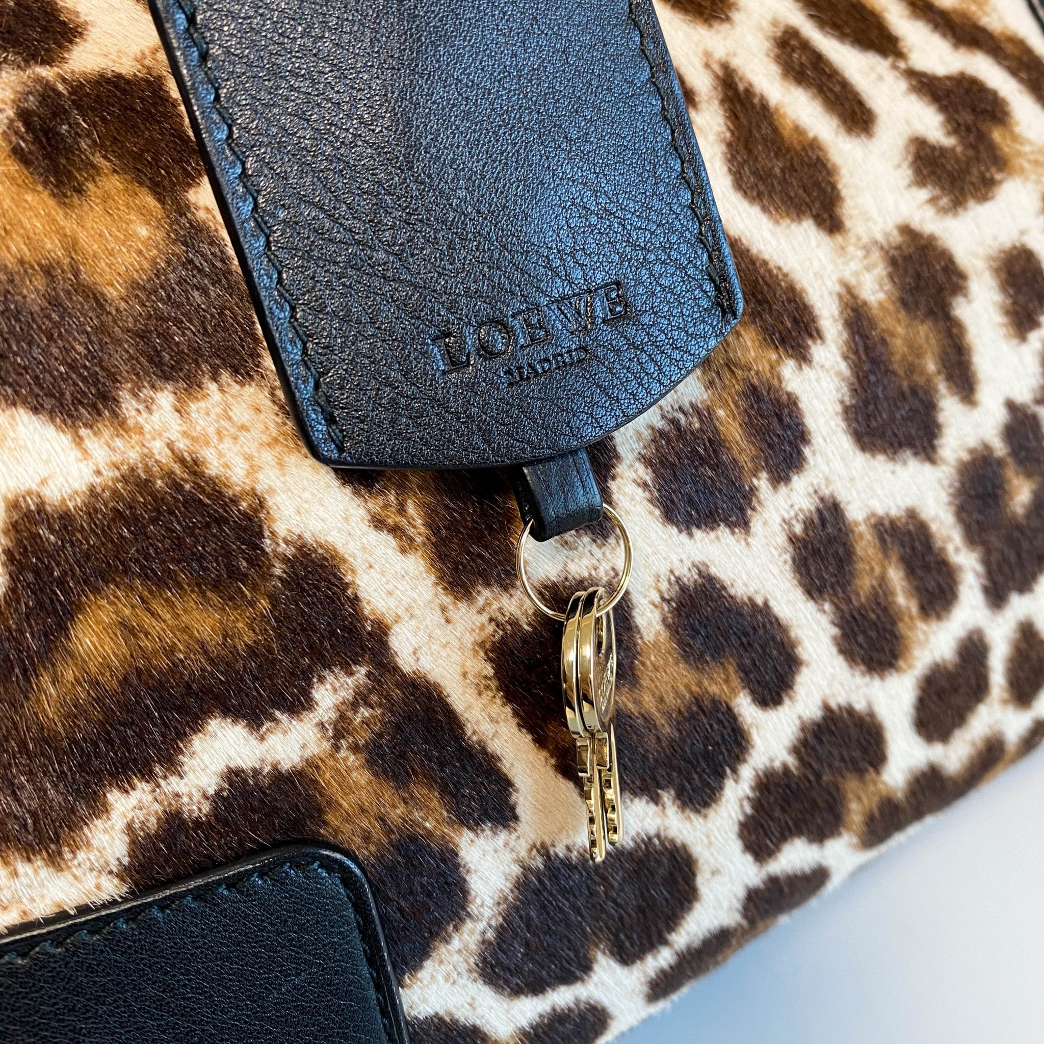 LOEWE Amazona 28 Leopard Print Handbag, in , Sold by HIVE PRELOVED - Handle Bags, ,