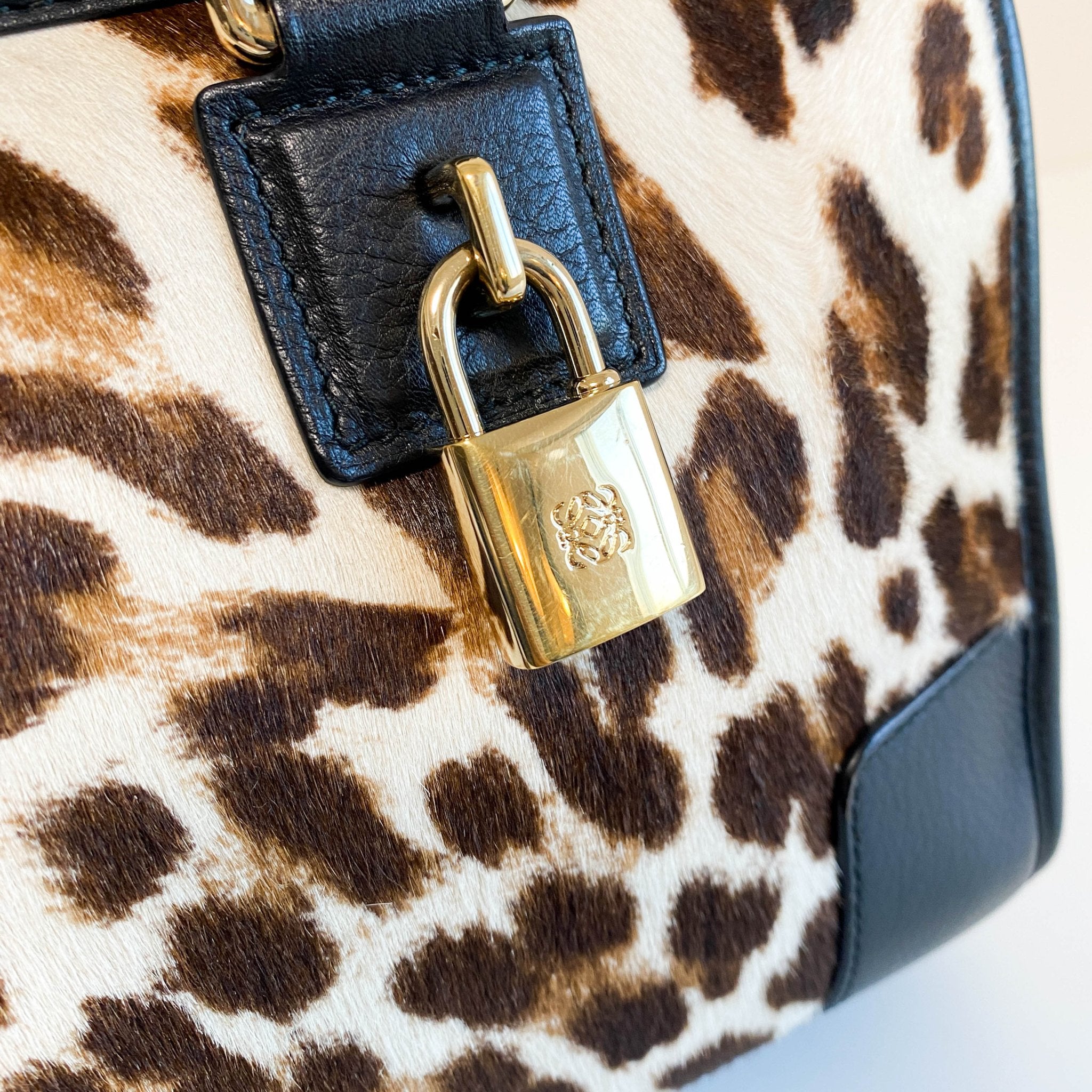 LOEWE Amazona 28 Leopard Print Handbag, in , Sold by HIVE PRELOVED - Handle Bags, ,