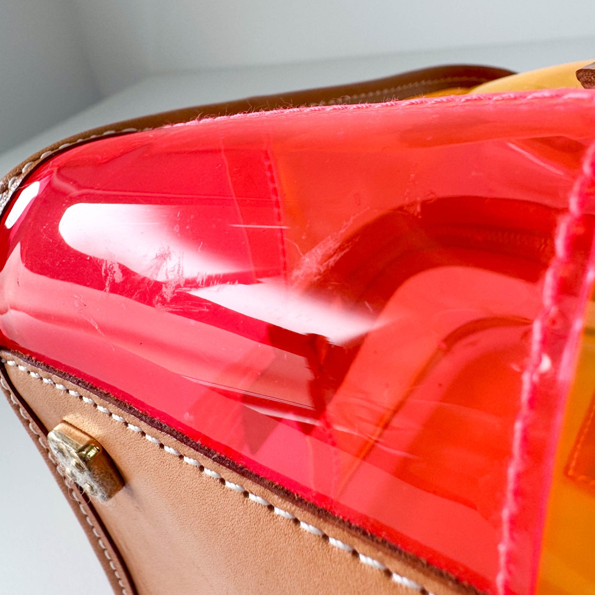 LOEWE Amazona 29 Orange Vinyl Hand Bag, in , Sold by HIVE PRELOVED - Handle Bags, ,