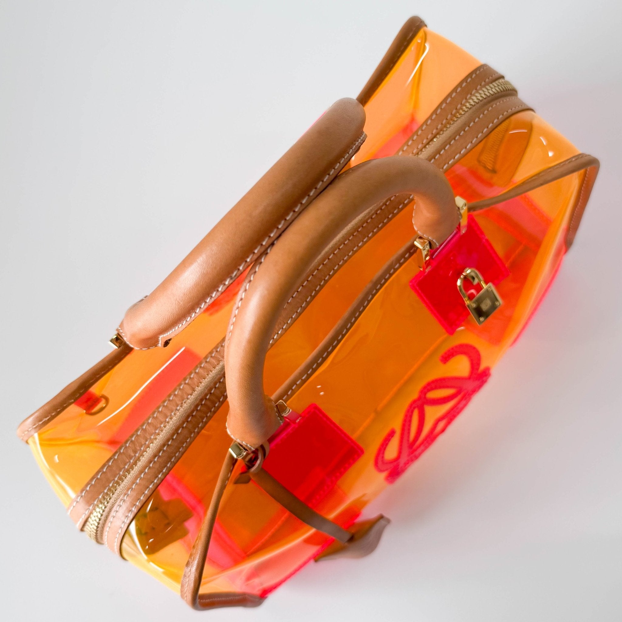 LOEWE Amazona 29 Orange Vinyl Hand Bag, in , Sold by HIVE PRELOVED - Handle Bags, ,
