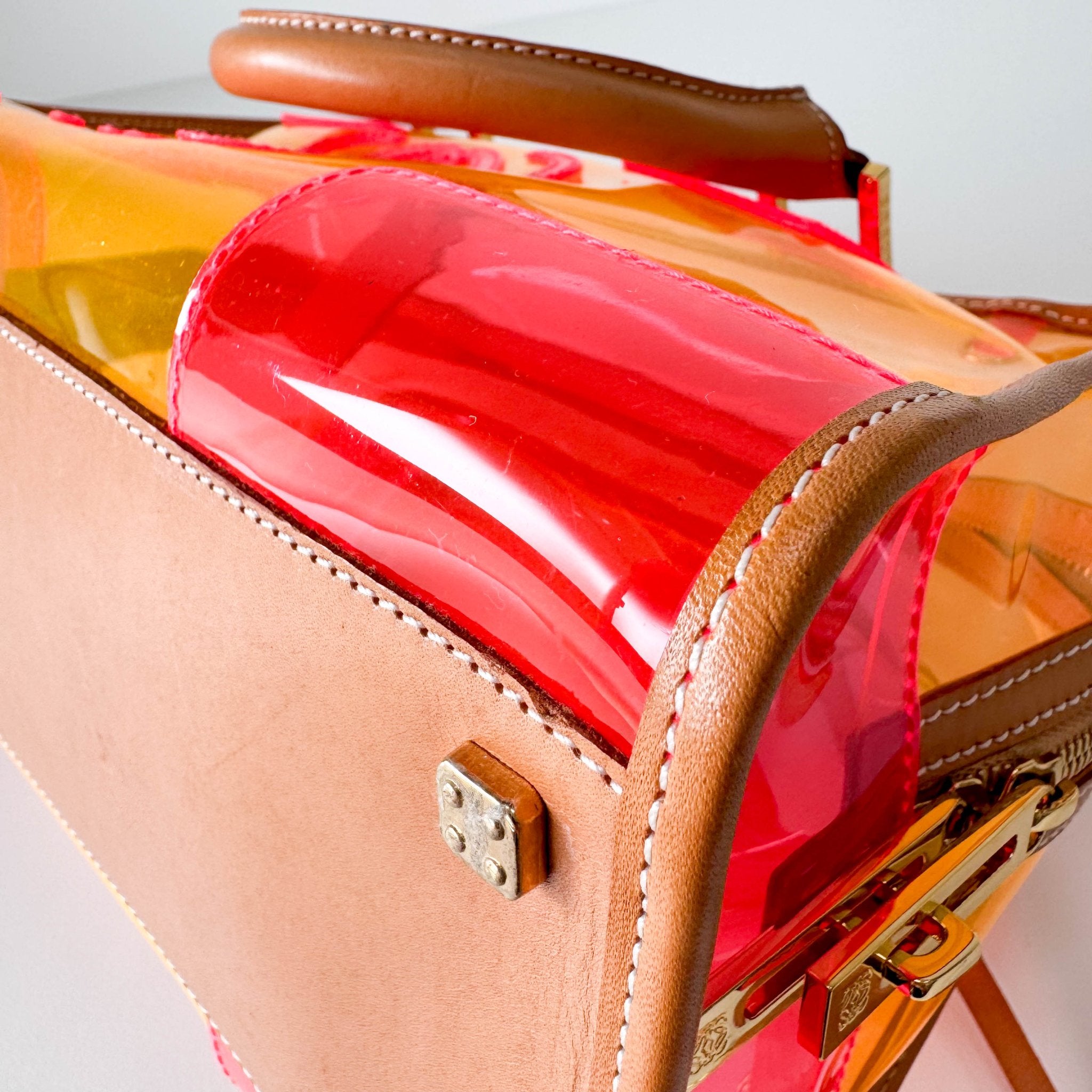 LOEWE Amazona 29 Orange Vinyl Hand Bag, in , Sold by HIVE PRELOVED - Handle Bags, ,