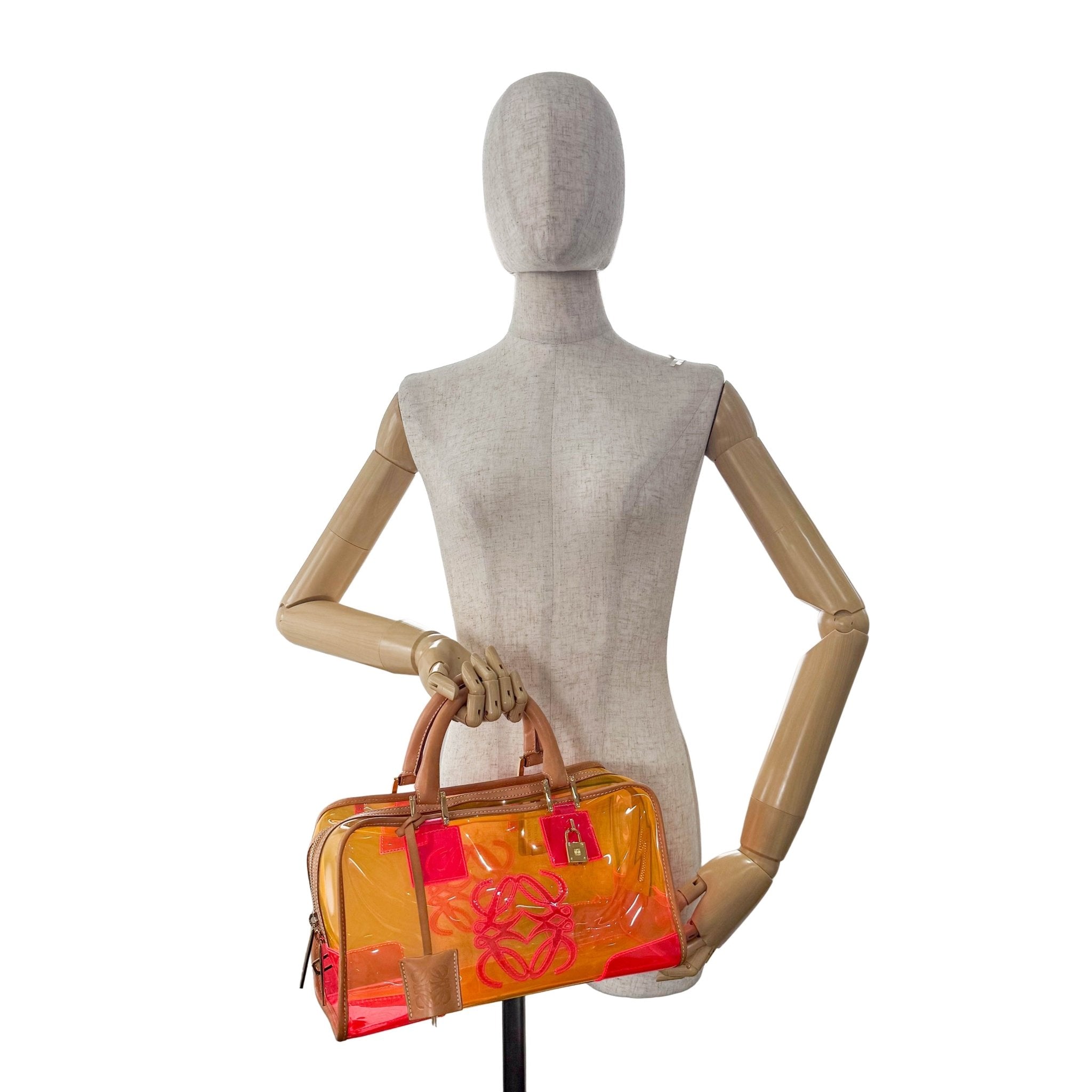LOEWE Amazona 29 Orange Vinyl Hand Bag, in , Sold by HIVE PRELOVED - Handle Bags, ,