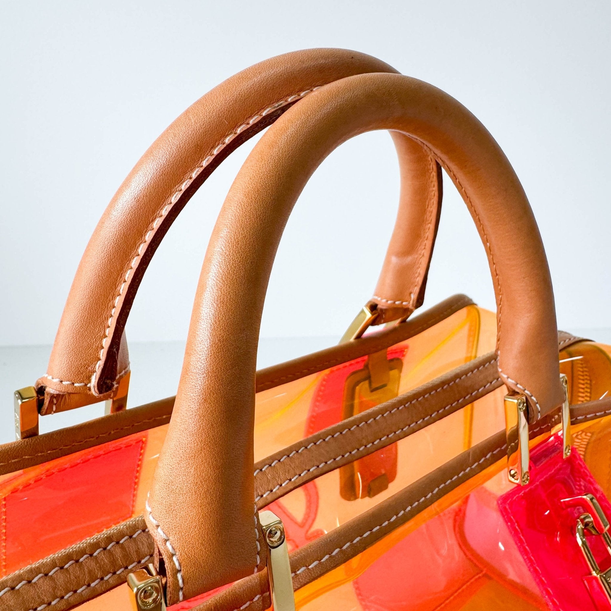 LOEWE Amazona 29 Orange Vinyl Hand Bag, in , Sold by HIVE PRELOVED - Handle Bags, ,