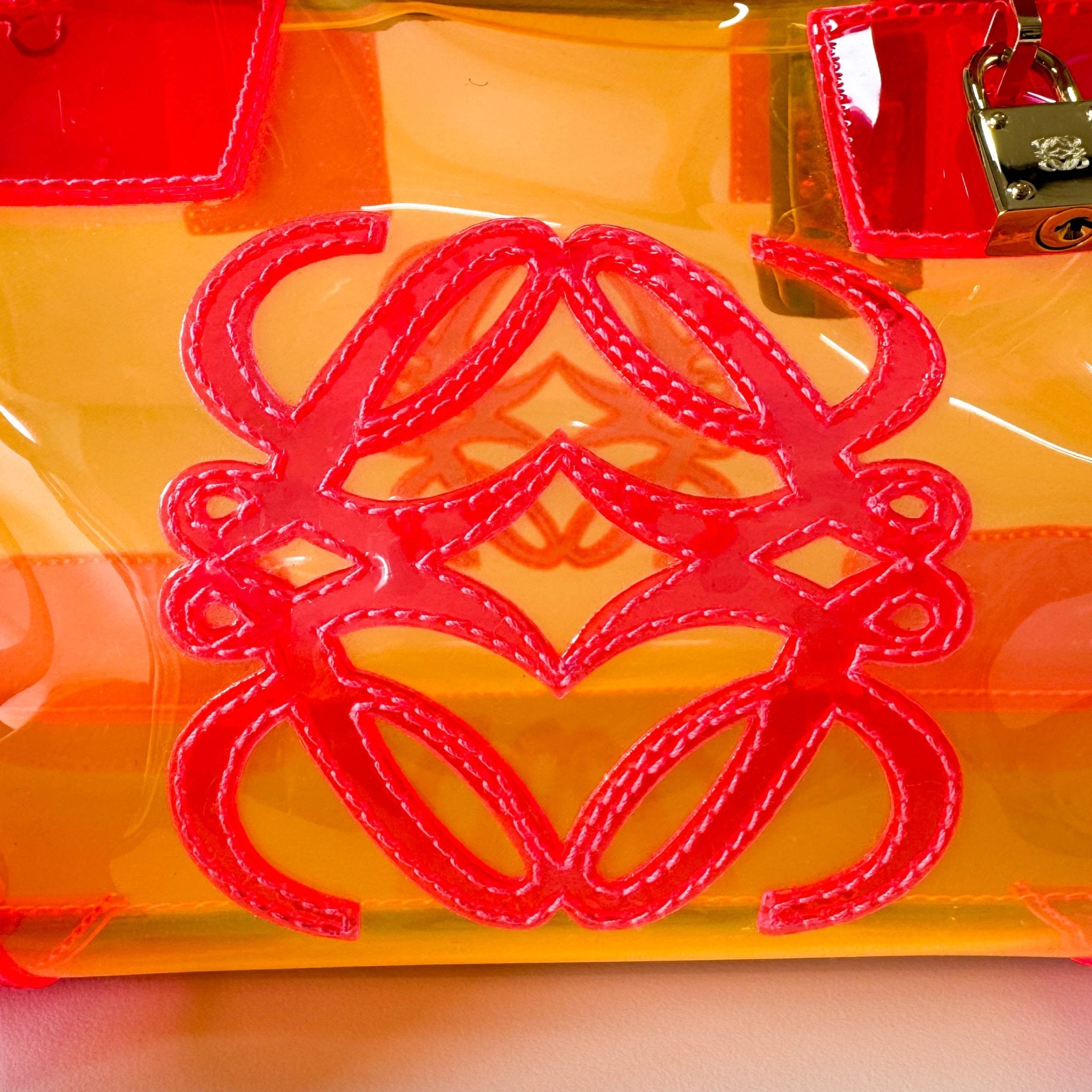 LOEWE Amazona 29 Orange Vinyl Hand Bag, in , Sold by HIVE PRELOVED - Handle Bags, ,