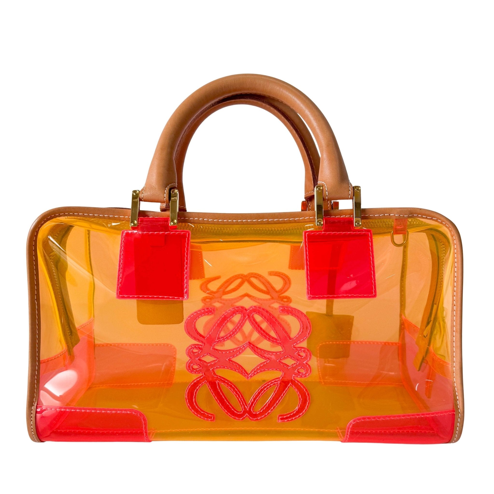 LOEWE Amazona 29 Orange Vinyl Hand Bag, in , Sold by HIVE PRELOVED - Handle Bags, ,