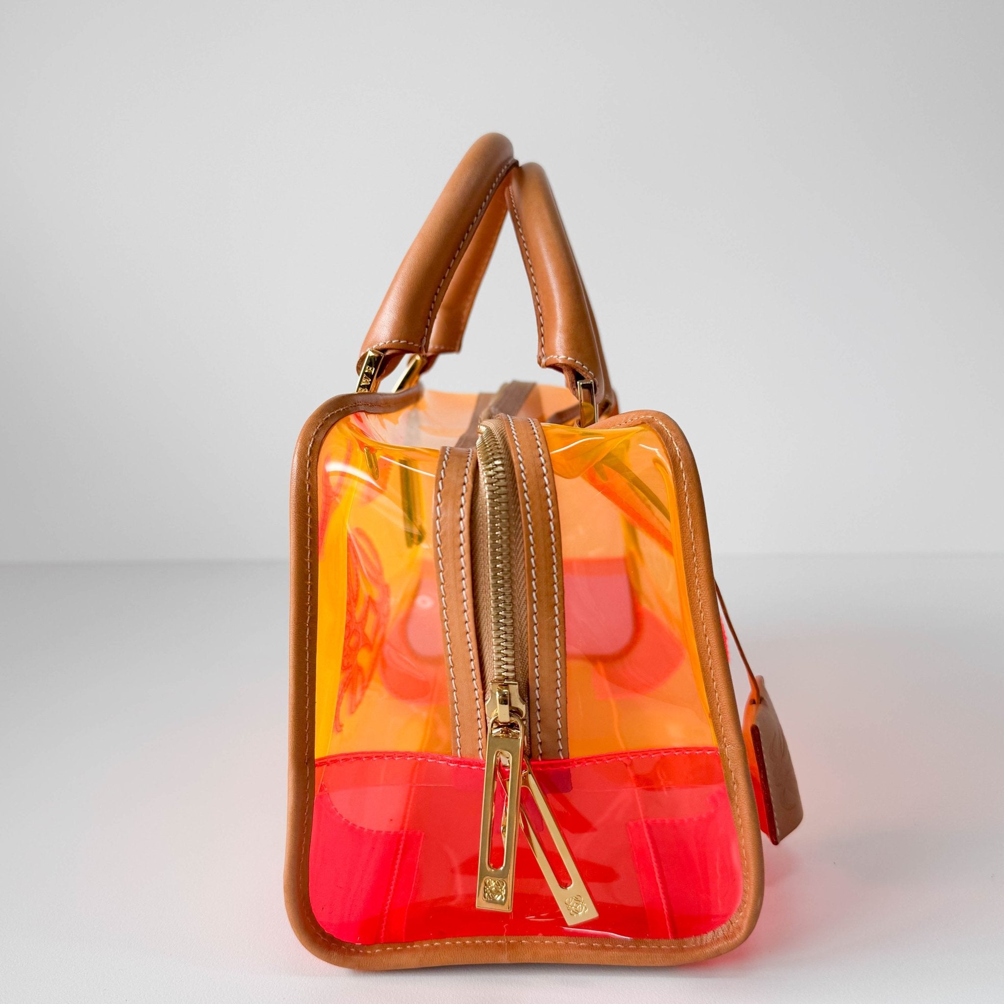 LOEWE Amazona 29 Orange Vinyl Hand Bag, in , Sold by HIVE PRELOVED - Handle Bags, ,