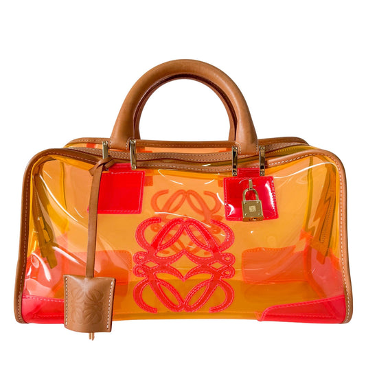 LOEWE Amazona 29 Orange Vinyl Hand Bag, in , Sold by HIVE PRELOVED - Handle Bags, ,