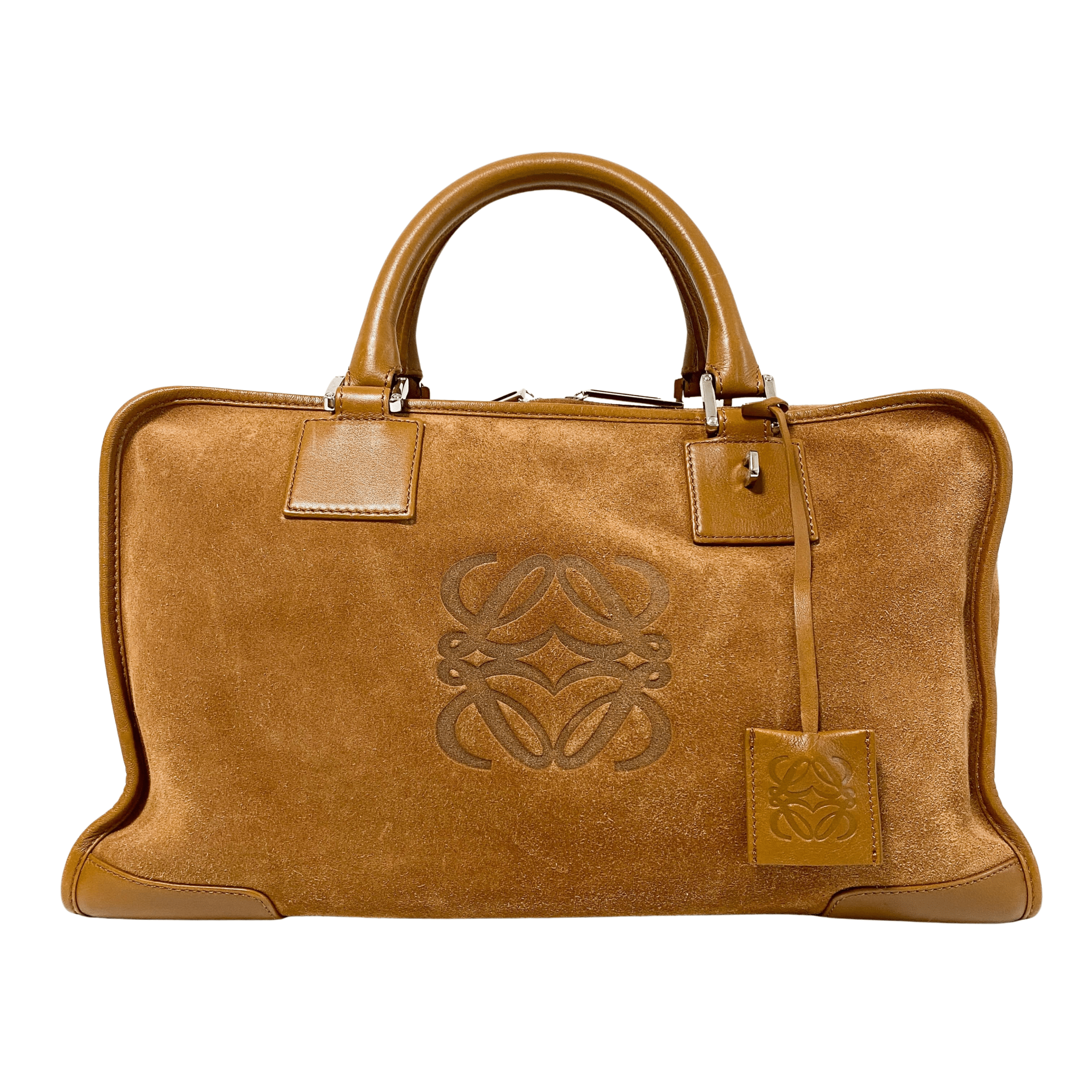 LOEWE Amazona 35 Anagram Handbag Boston Bag, in , Sold by HIVE PRELOVED - Handle Bags, ,