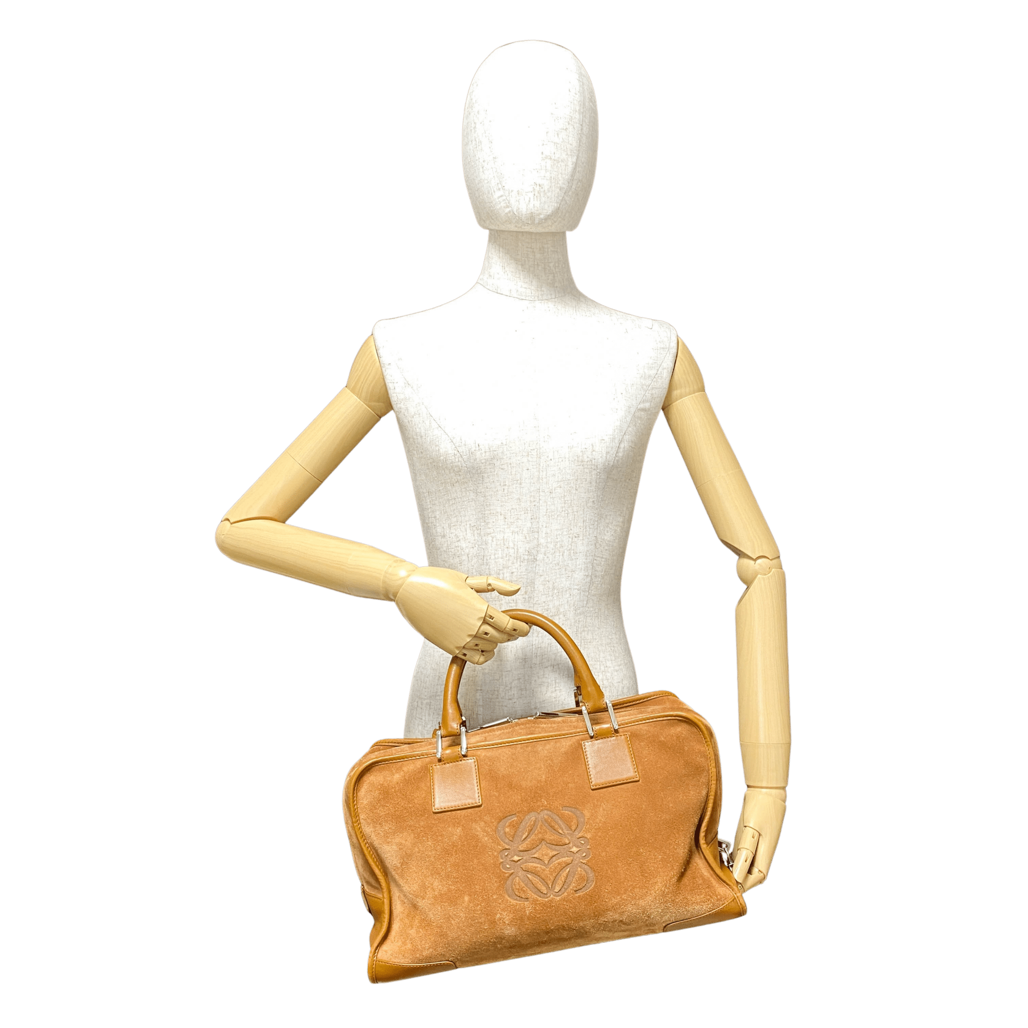 LOEWE Amazona 35 Anagram Handbag Boston Bag, in , Sold by HIVE PRELOVED - Handle Bags, ,
