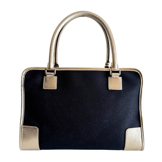 LOEWE Amazona 36 Gold / Black Handbag, in , Sold by HIVE PRELOVED - Handle Bags, ,