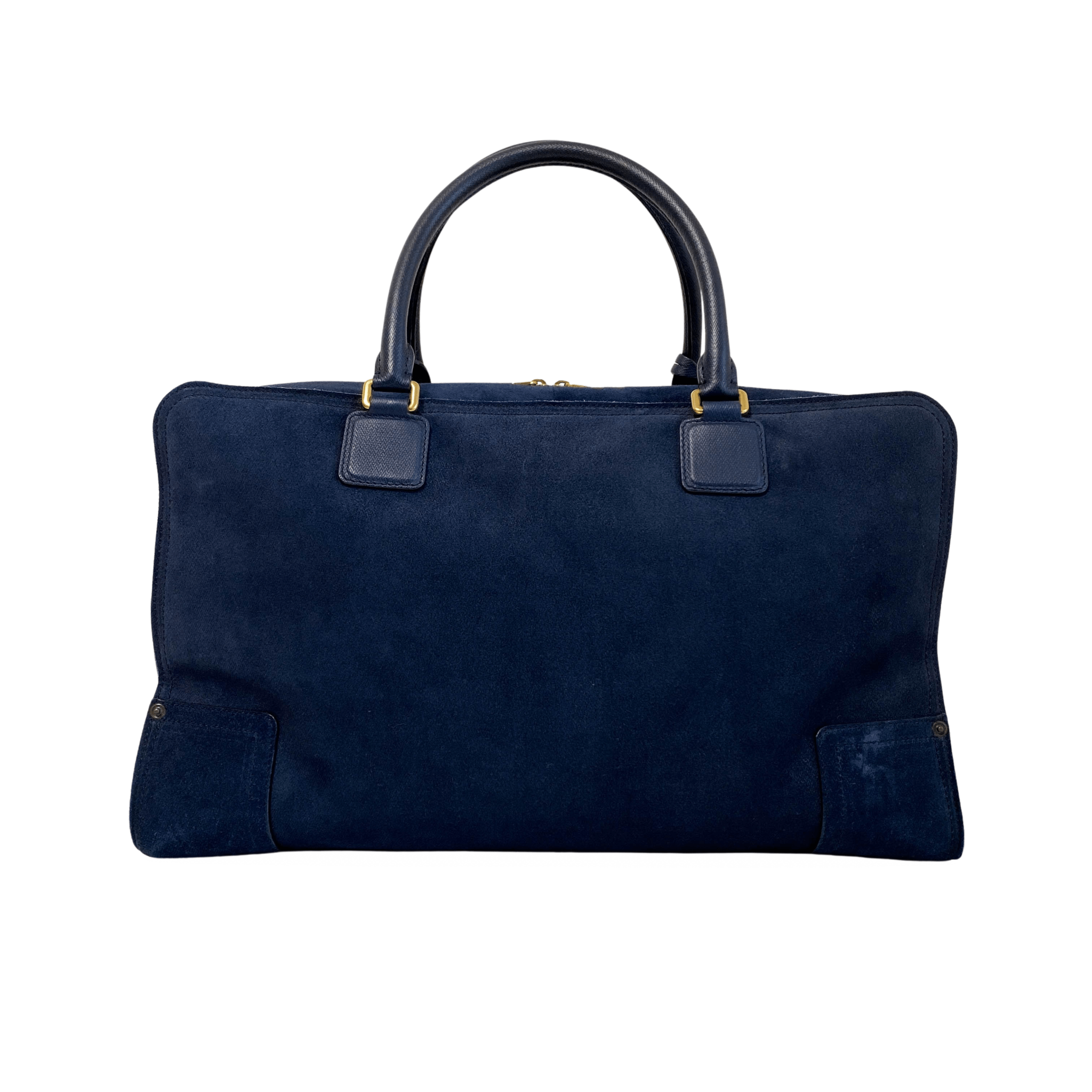 LOEWE Amazona 45 Navy Suede Shoulder Bag, in , Sold by HIVE PRELOVED - Shoulder Bags, ,