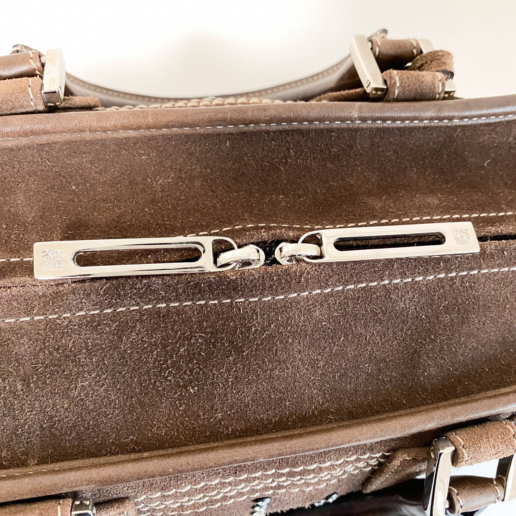 LOEWE Amazona28 Suede Rhinestones Limited Edition Brown, in , Sold by HIVE PRELOVED - Handle Bags, ,