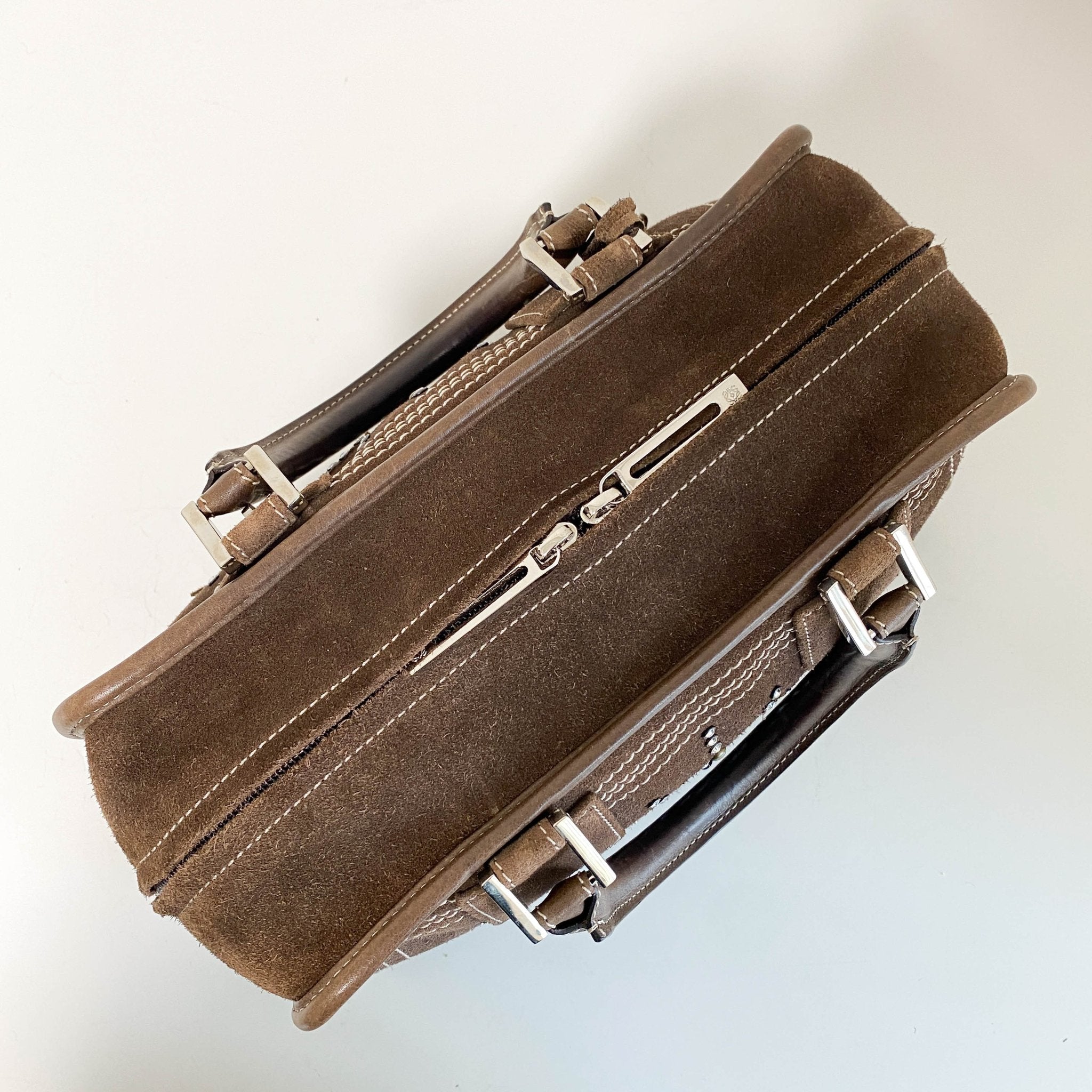 LOEWE Amazona28 Suede Rhinestones Limited Edition Brown, in , Sold by HIVE PRELOVED - Handle Bags, ,