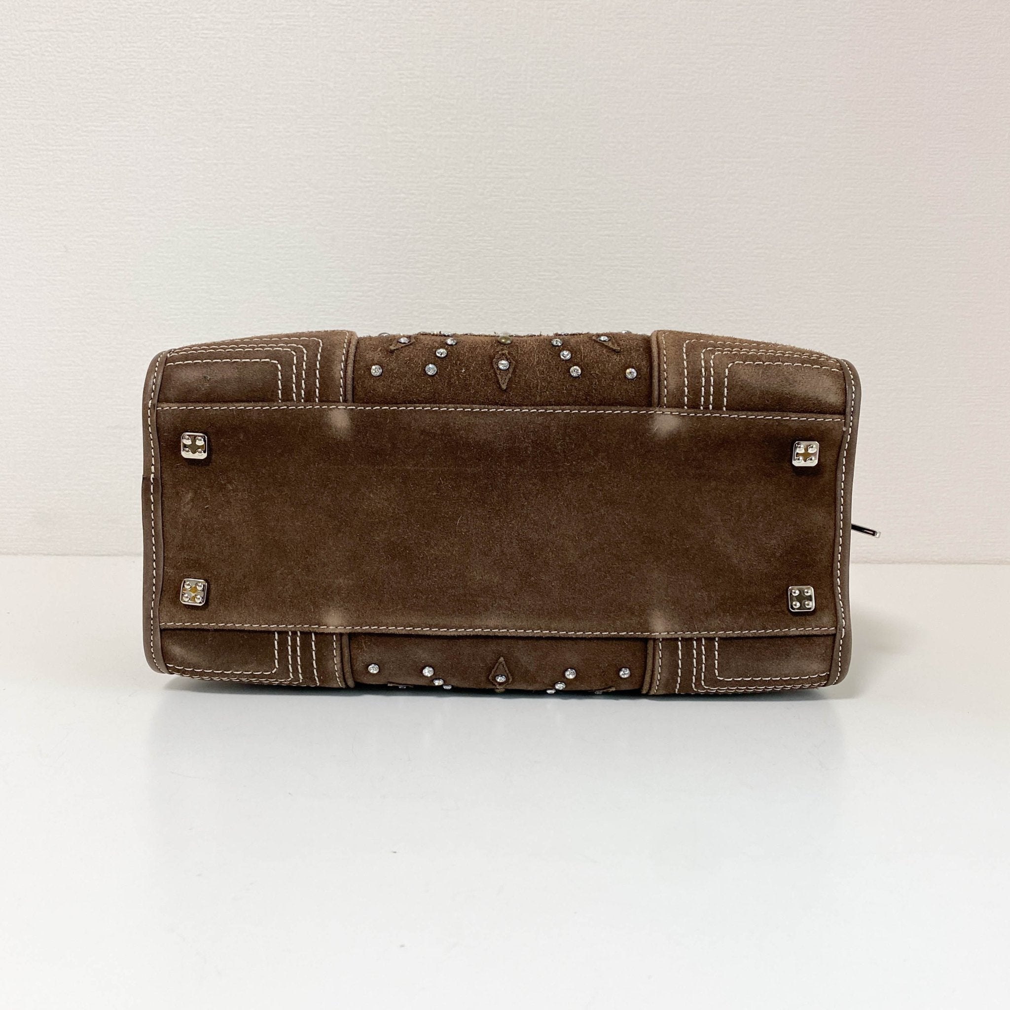 LOEWE Amazona28 Suede Rhinestones Limited Edition Brown, in , Sold by HIVE PRELOVED - Handle Bags, ,