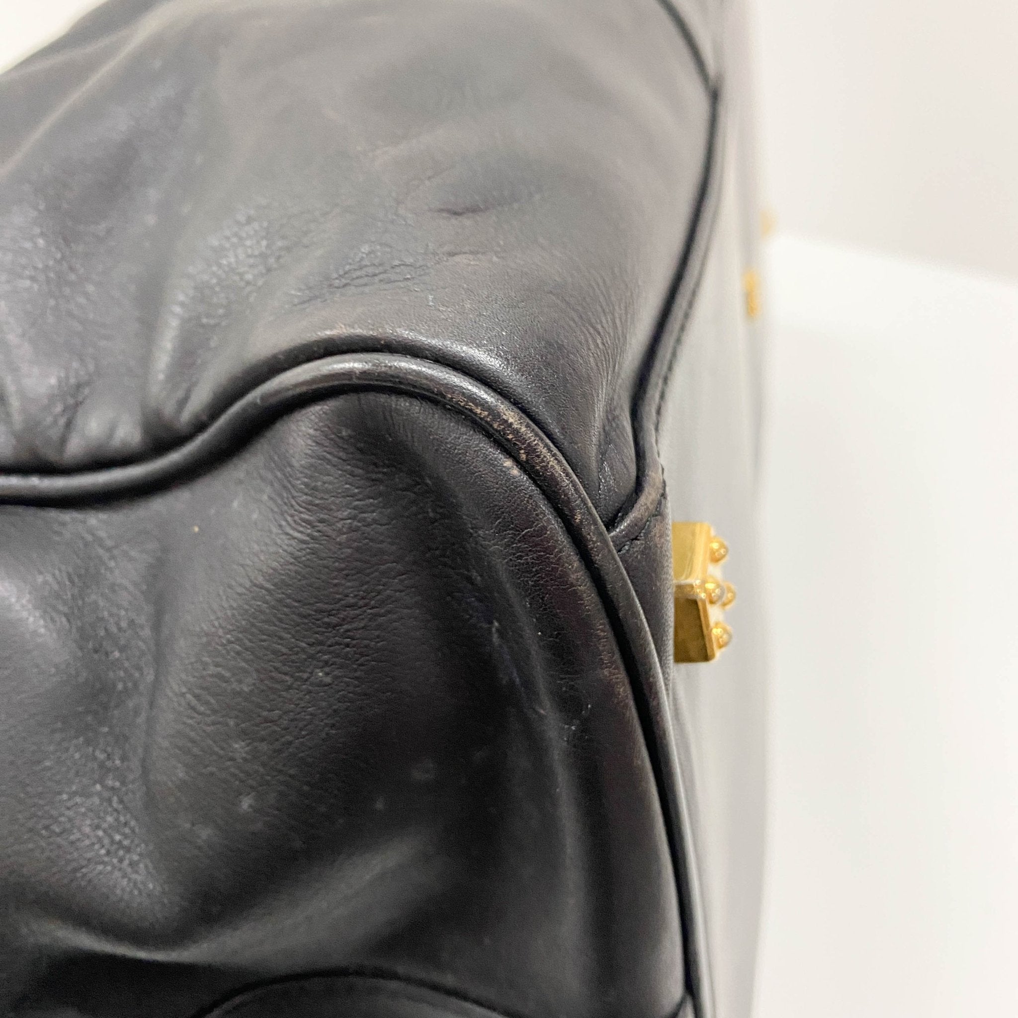 LOEWE Anagram Black Leather Boston Travel Bag, in , Sold by HIVE PRELOVED - Travel bags, ,