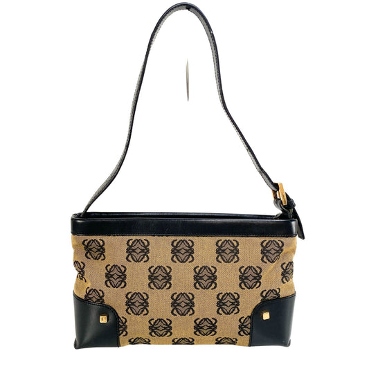 LOEWE Anagram Canvas × Leather Shoulder Bag, in , Sold by HIVE PRELOVED - Pouches, Shoulder Bags,