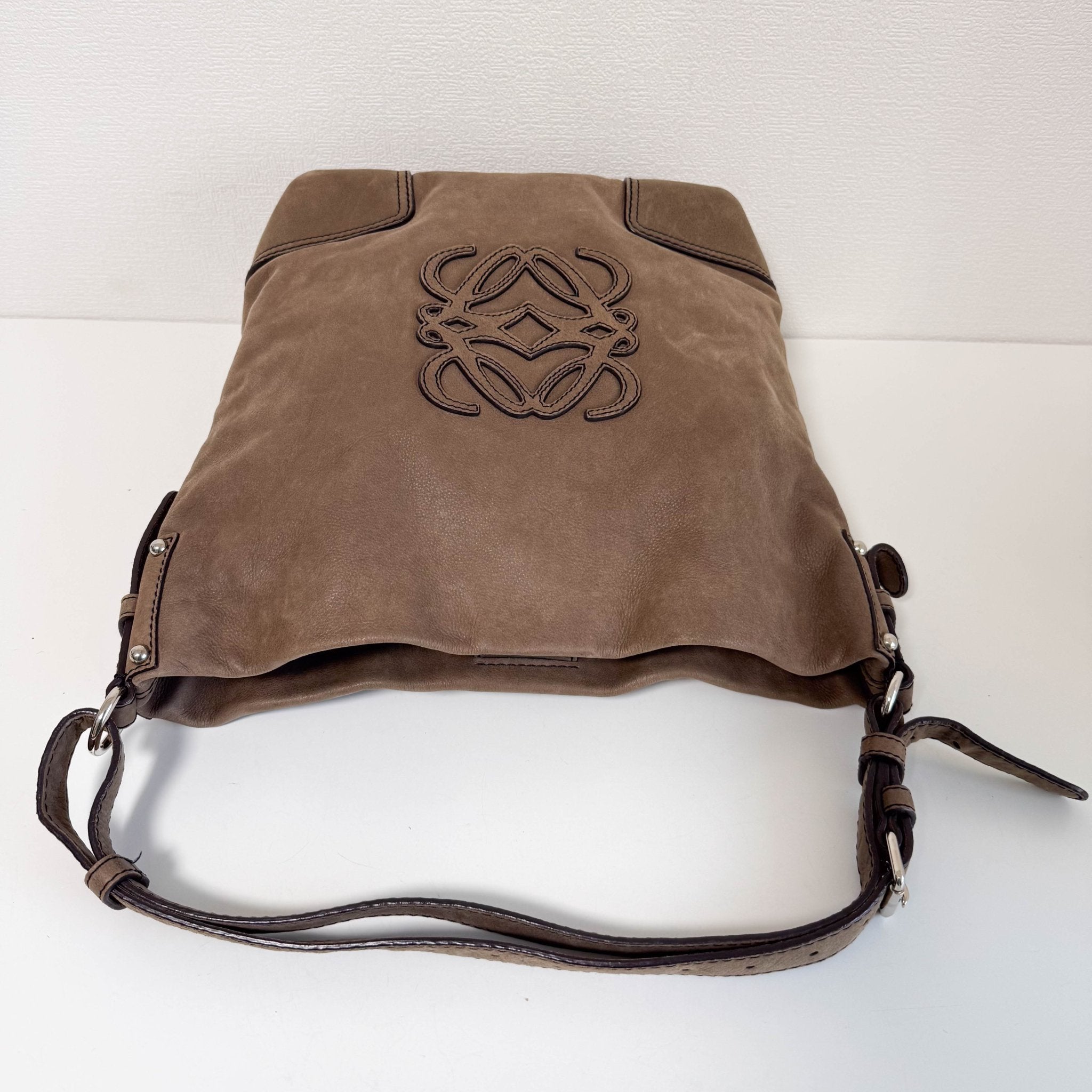 LOEWE Anagram Leather Brown Shoulder Bag, in , Sold by HIVE PRELOVED - Shoulder Bags, ,