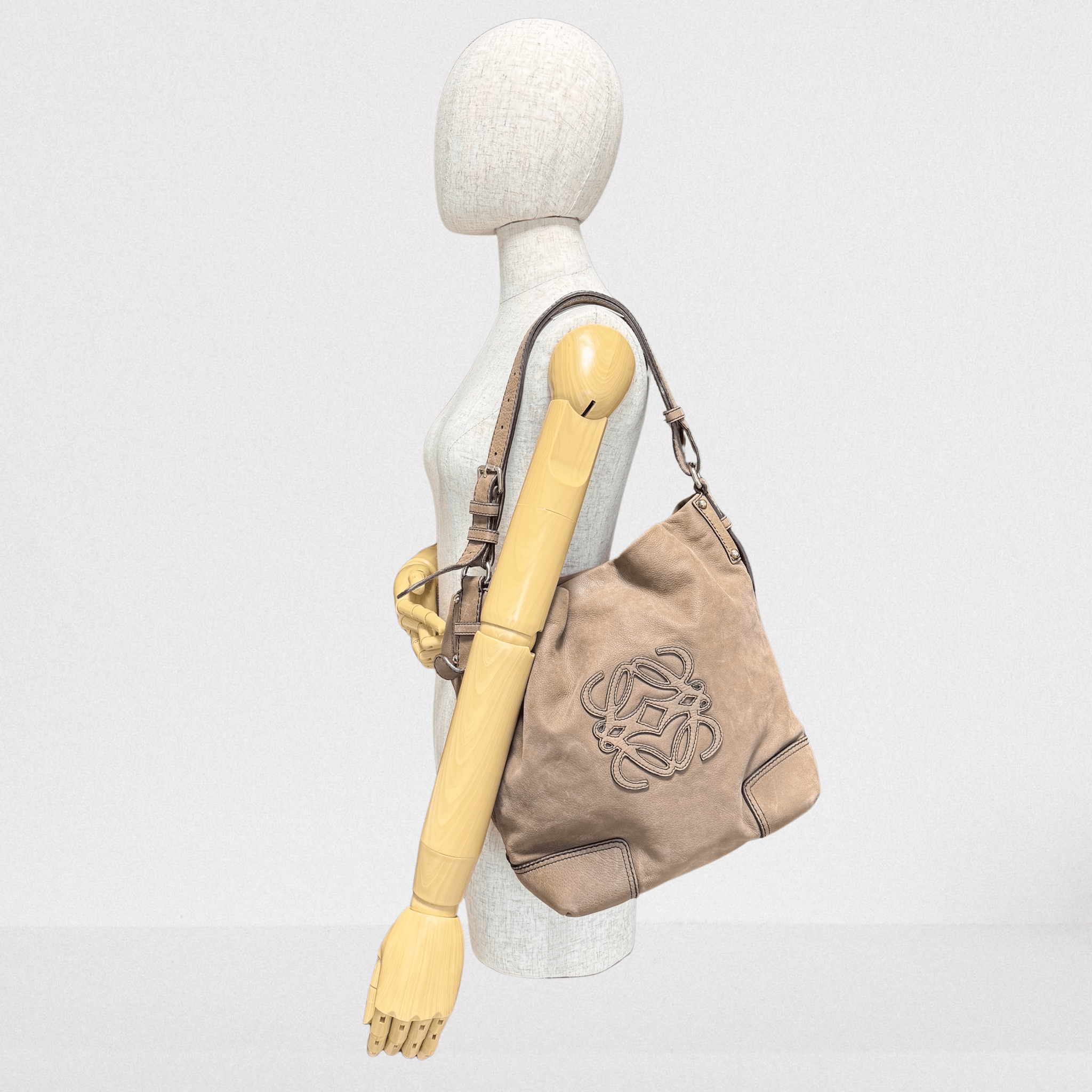 LOEWE Anagram Leather Brown Shoulder Bag, in , Sold by HIVE PRELOVED - Shoulder Bags, ,