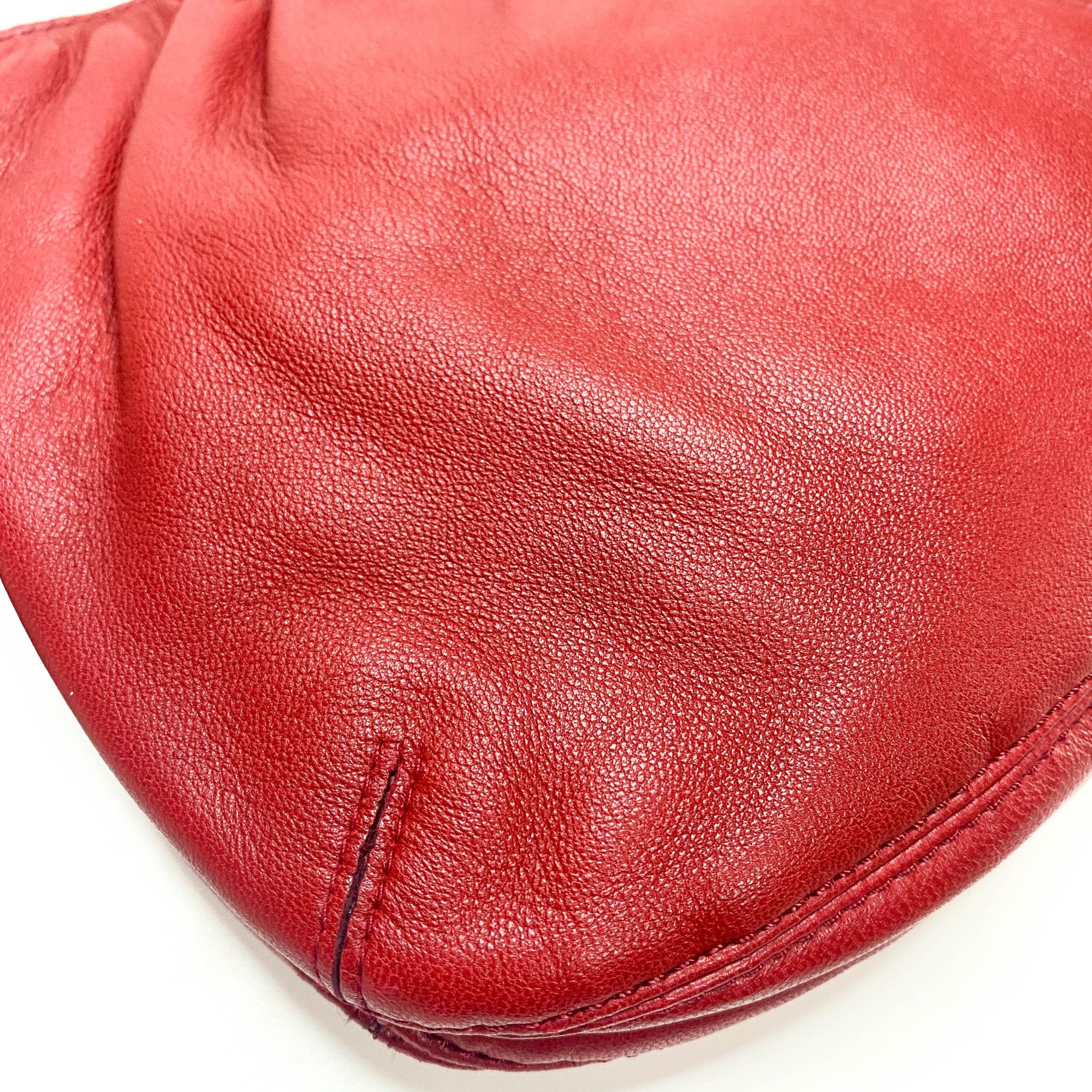 LOEWE Anagram Logo Red Lambskin Leather Shoulder Bag, in , Sold by HIVE PRELOVED - Shoulder Bags, ,