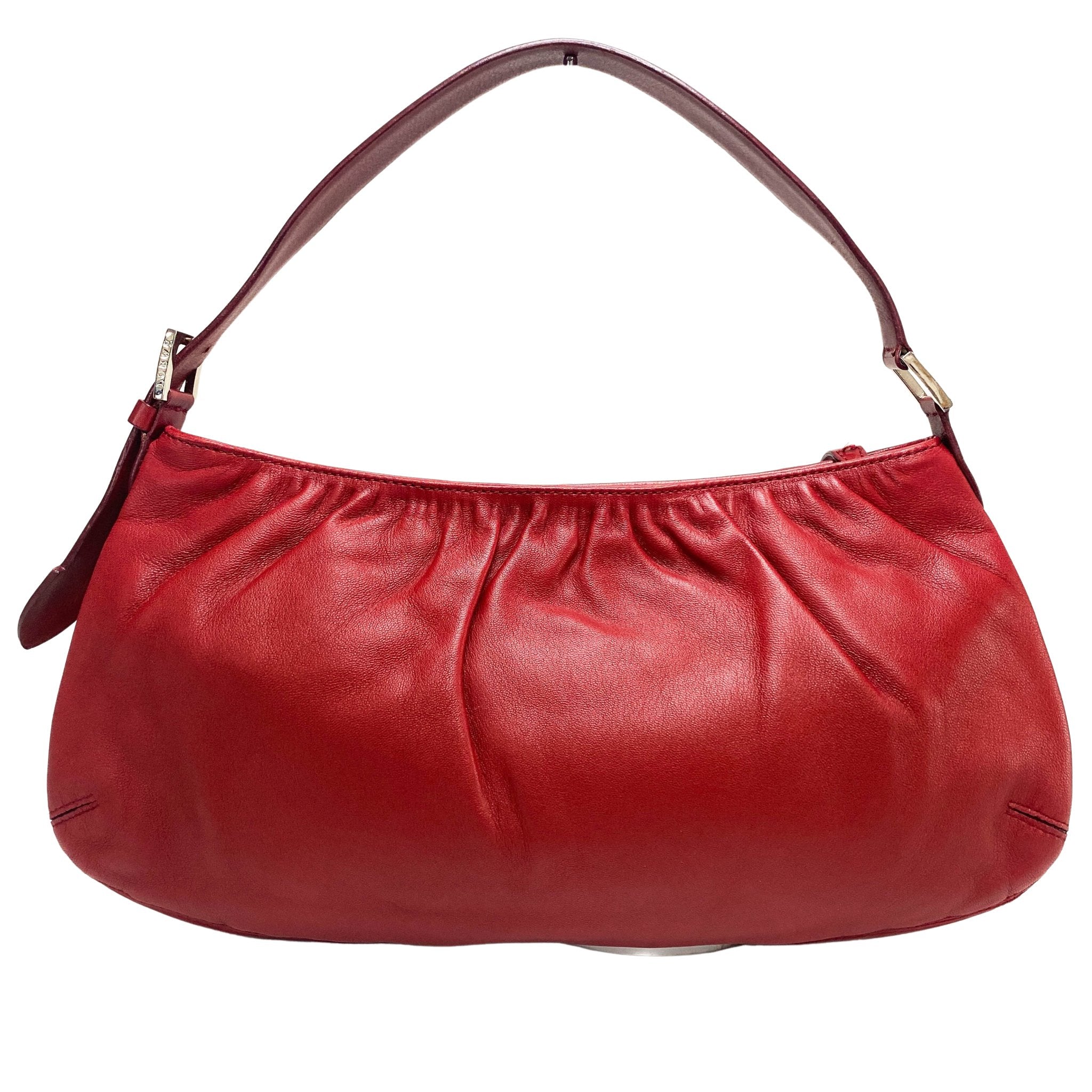 LOEWE Anagram Logo Red Lambskin Leather Shoulder Bag, in , Sold by HIVE PRELOVED - Shoulder Bags, ,
