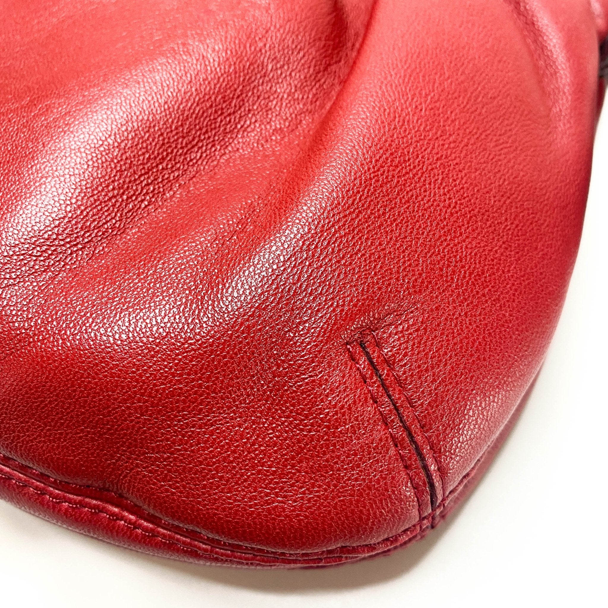 LOEWE Anagram Logo Red Lambskin Leather Shoulder Bag, in , Sold by HIVE PRELOVED - Shoulder Bags, ,