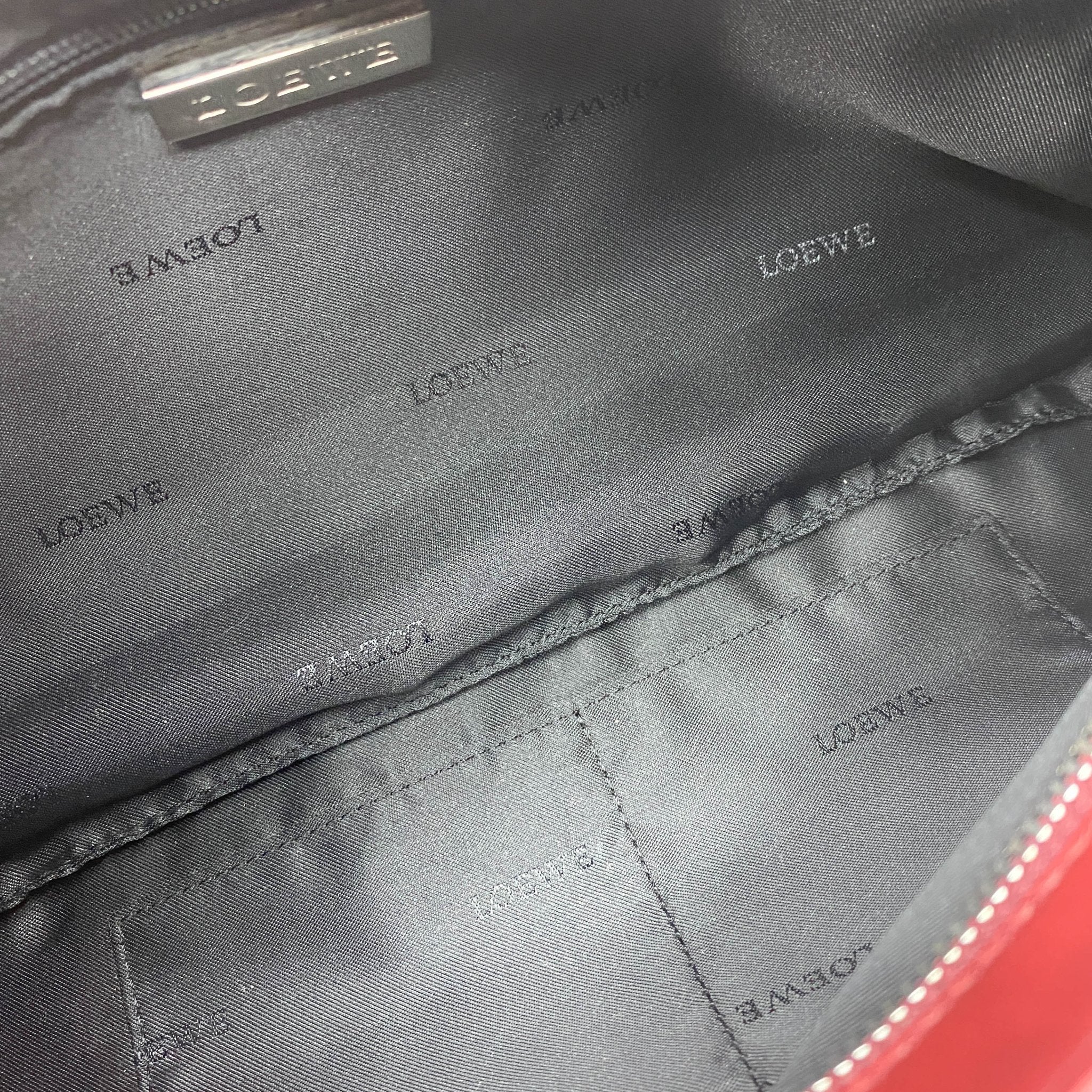 LOEWE Anagram Logo Red Lambskin Leather Shoulder Bag, in , Sold by HIVE PRELOVED - Shoulder Bags, ,
