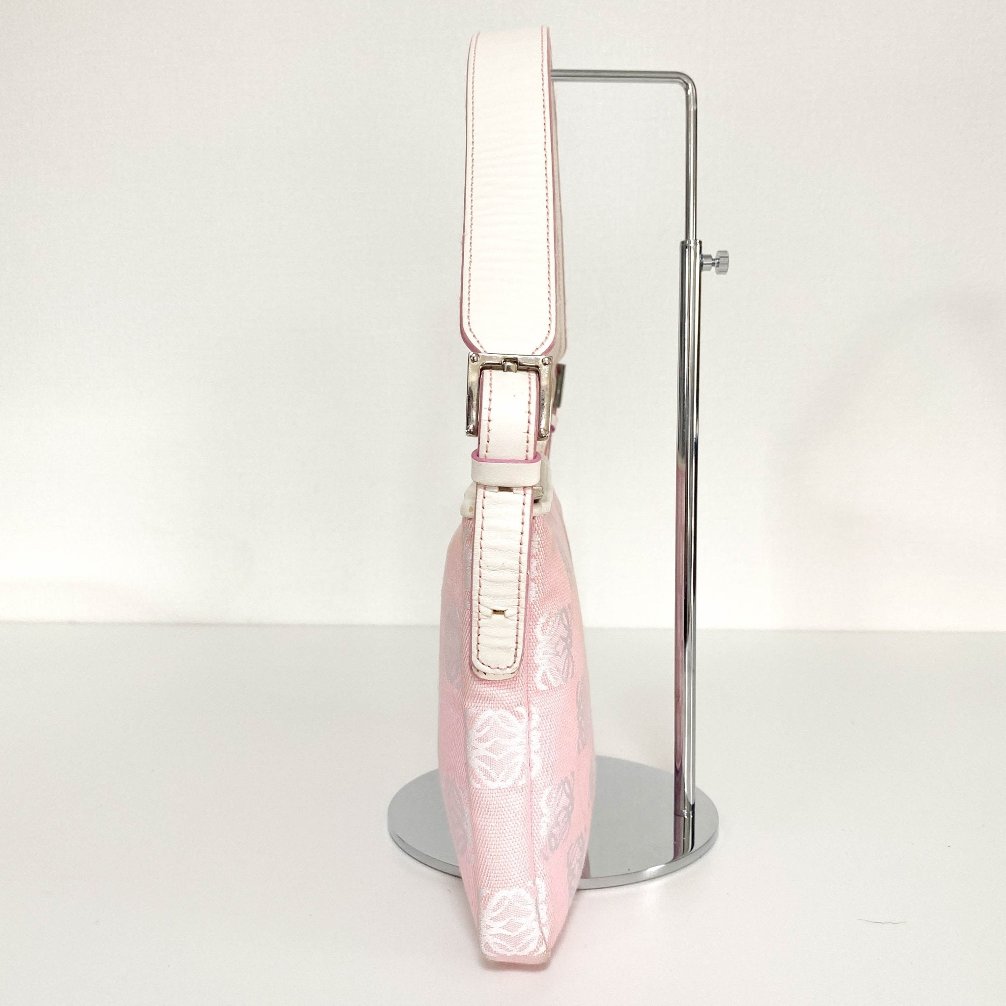 LOEWE Anagram Pink Canvas Leather Shoulder Bag, in , Sold by HIVE PRELOVED - Shoulder Bags, ,