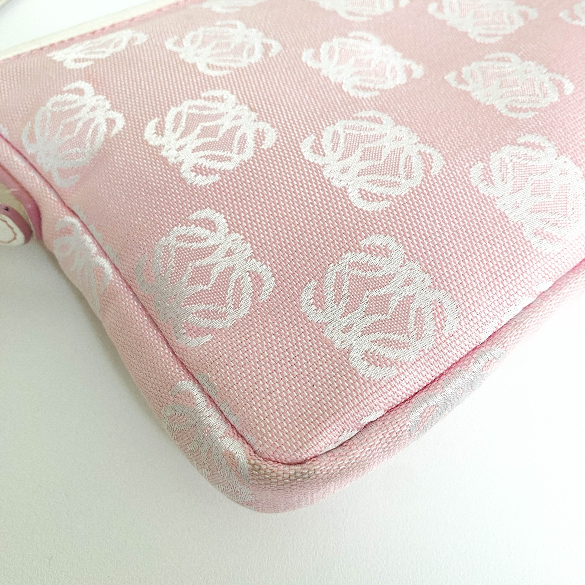 LOEWE Anagram Pink Canvas Leather Shoulder Bag, in , Sold by HIVE PRELOVED - Shoulder Bags, ,