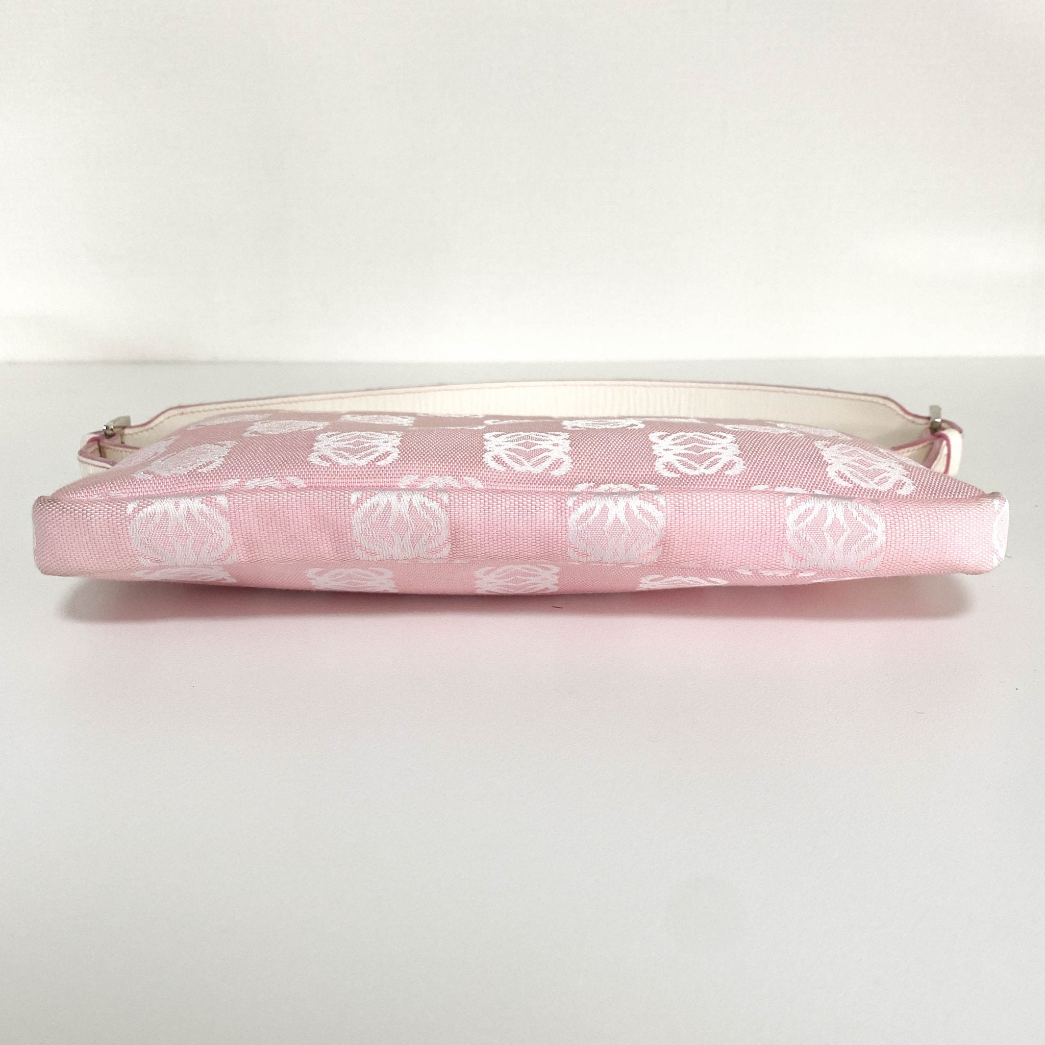 LOEWE Anagram Pink Canvas Leather Shoulder Bag, in , Sold by HIVE PRELOVED - Shoulder Bags, ,