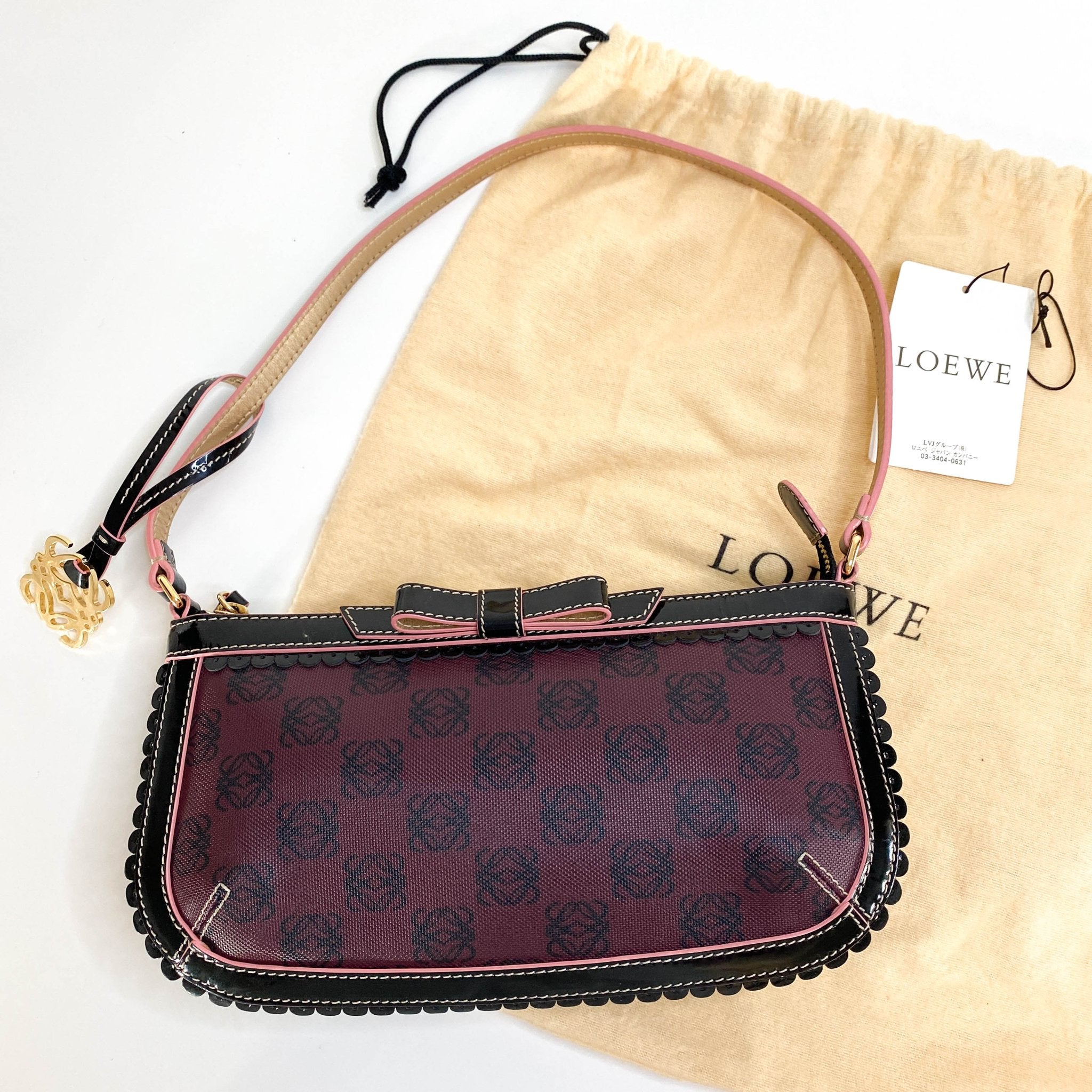 LOEWE Anagram Ribbon Shoulder Bag, in , Sold by HIVE PRELOVED - Shoulder Bags, ,