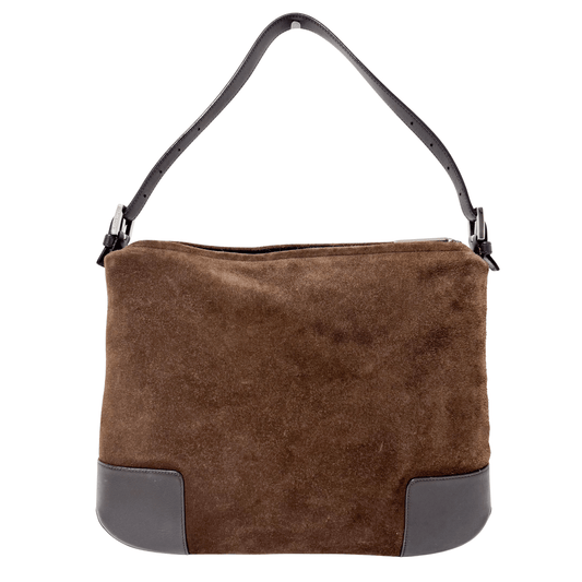 LOEWE Anagram Suede Brown Shoulder Bag, in , Sold by HIVE PRELOVED - Shoulder Bags, ,