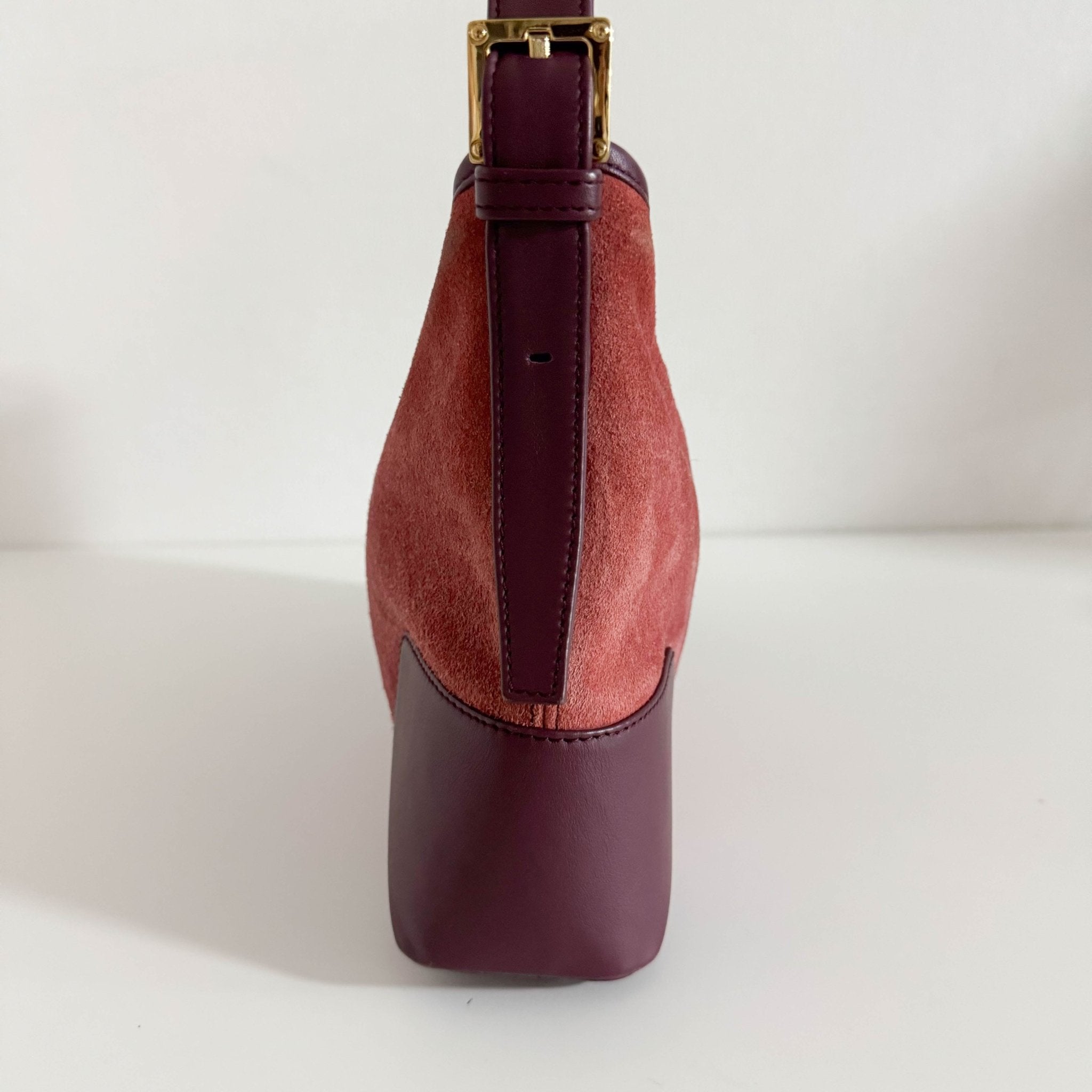 LOEWE Anagram Suede Leather Shoulder Bag Magenta, in , Sold by HIVE PRELOVED - Shoulder Bags, ,