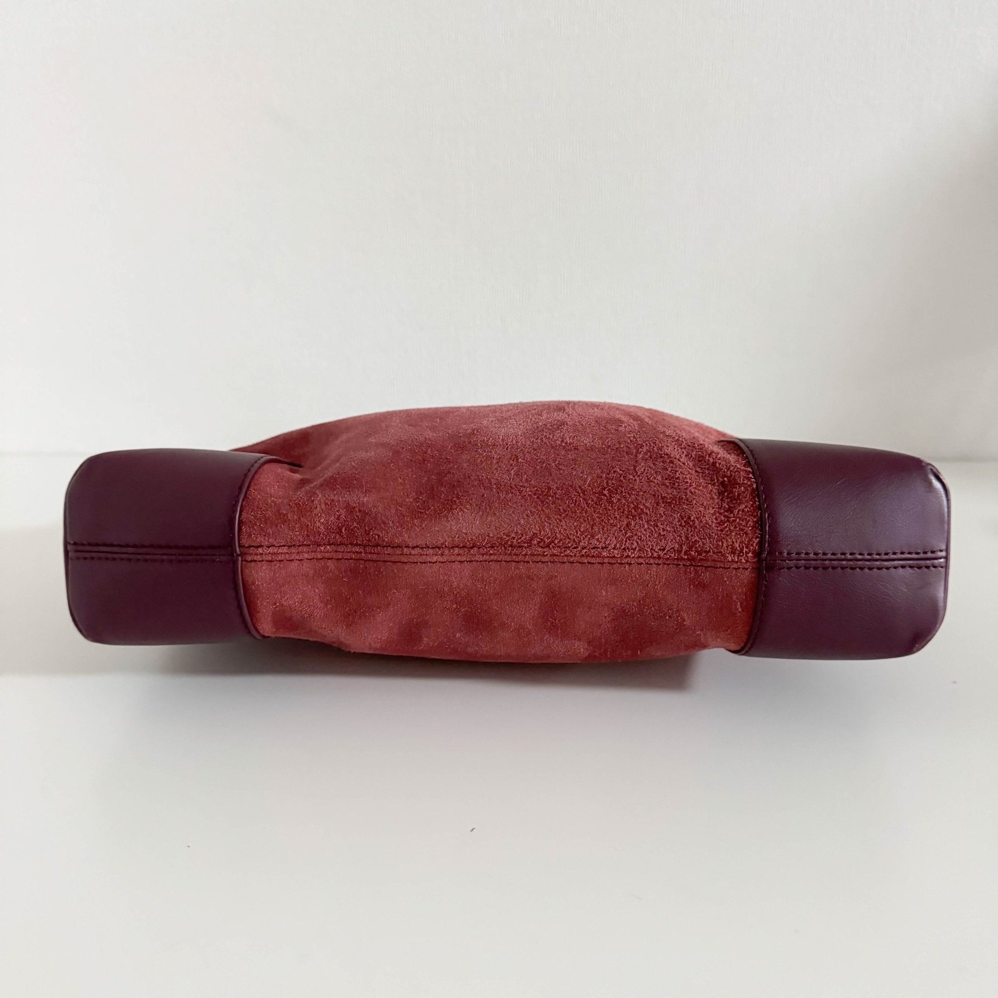 LOEWE Anagram Suede Leather Shoulder Bag Magenta, in , Sold by HIVE PRELOVED - Shoulder Bags, ,