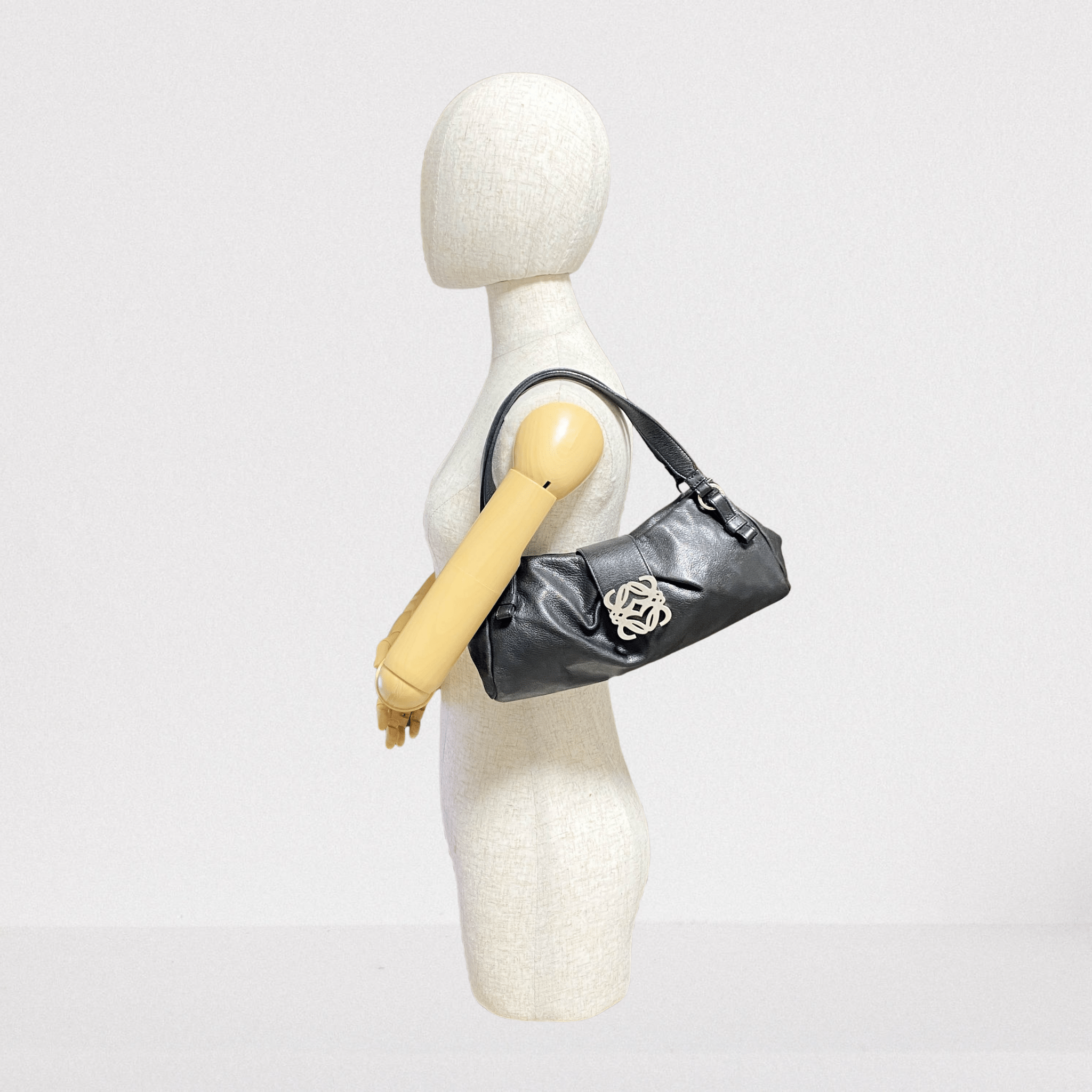 LOEWE Archive Black Leather Shoulder Bag, in , Sold by HIVE PRELOVED - Shoulder Bags, ,