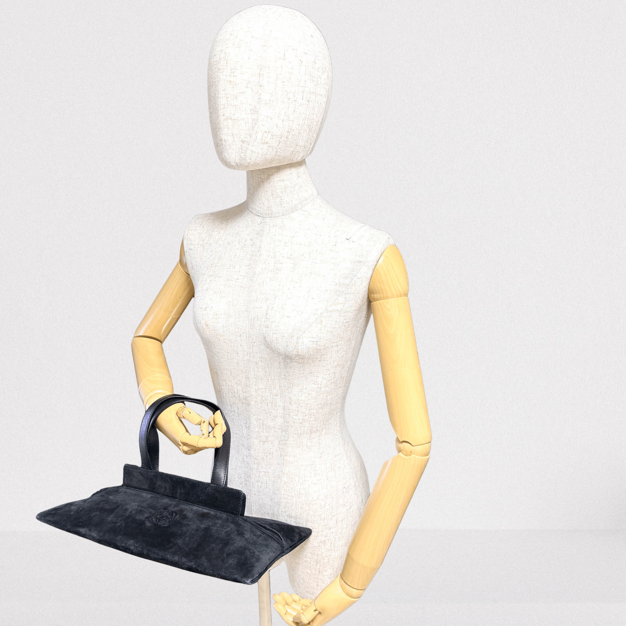 LOEWE Archive Black Suede Hand Bag, in , Sold by HIVE PRELOVED - Handle Bags, ,