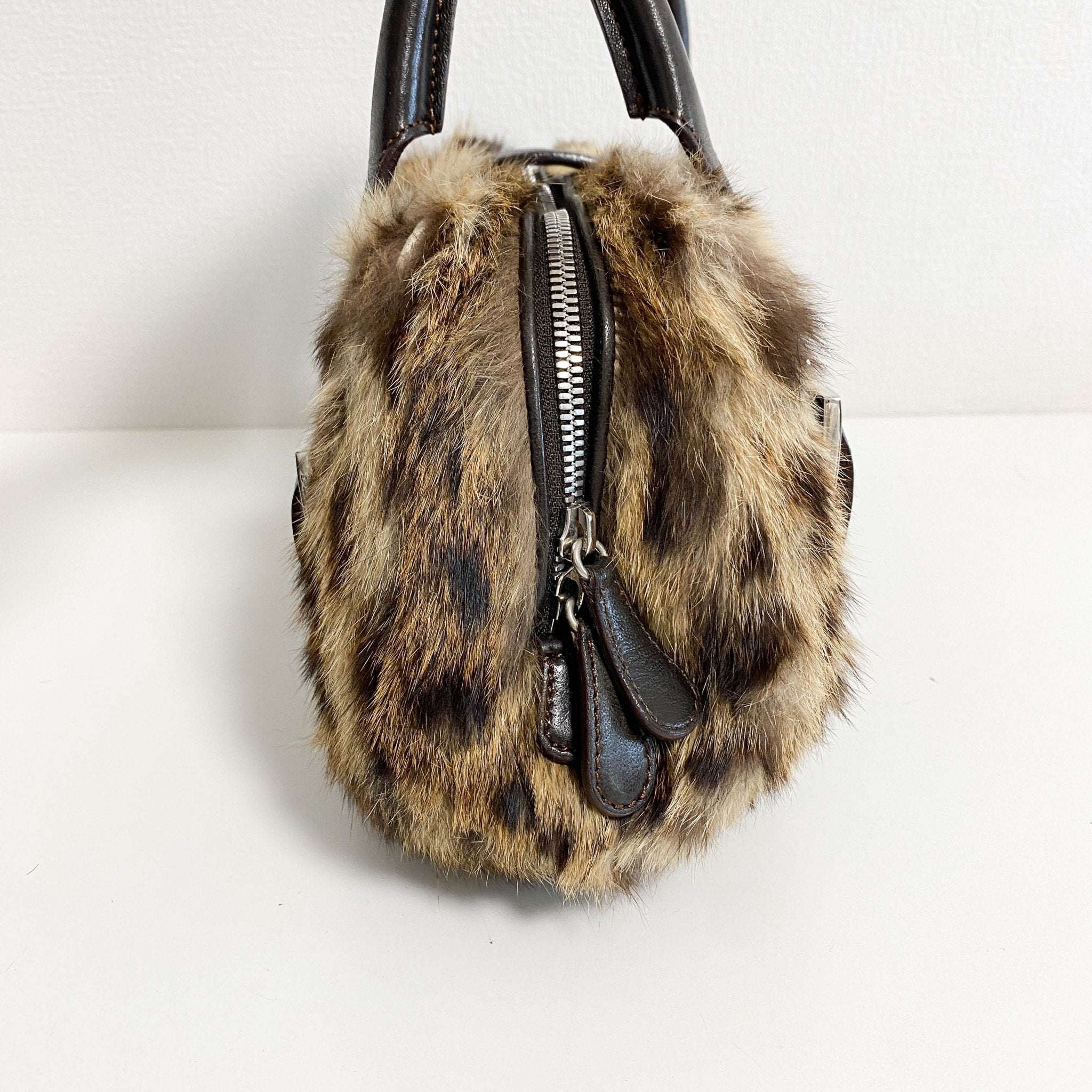 LOEWE Archive Rabbit Fur Brown Top Handle Bag, in , Sold by HIVE PRELOVED - Handle Bags, ,
