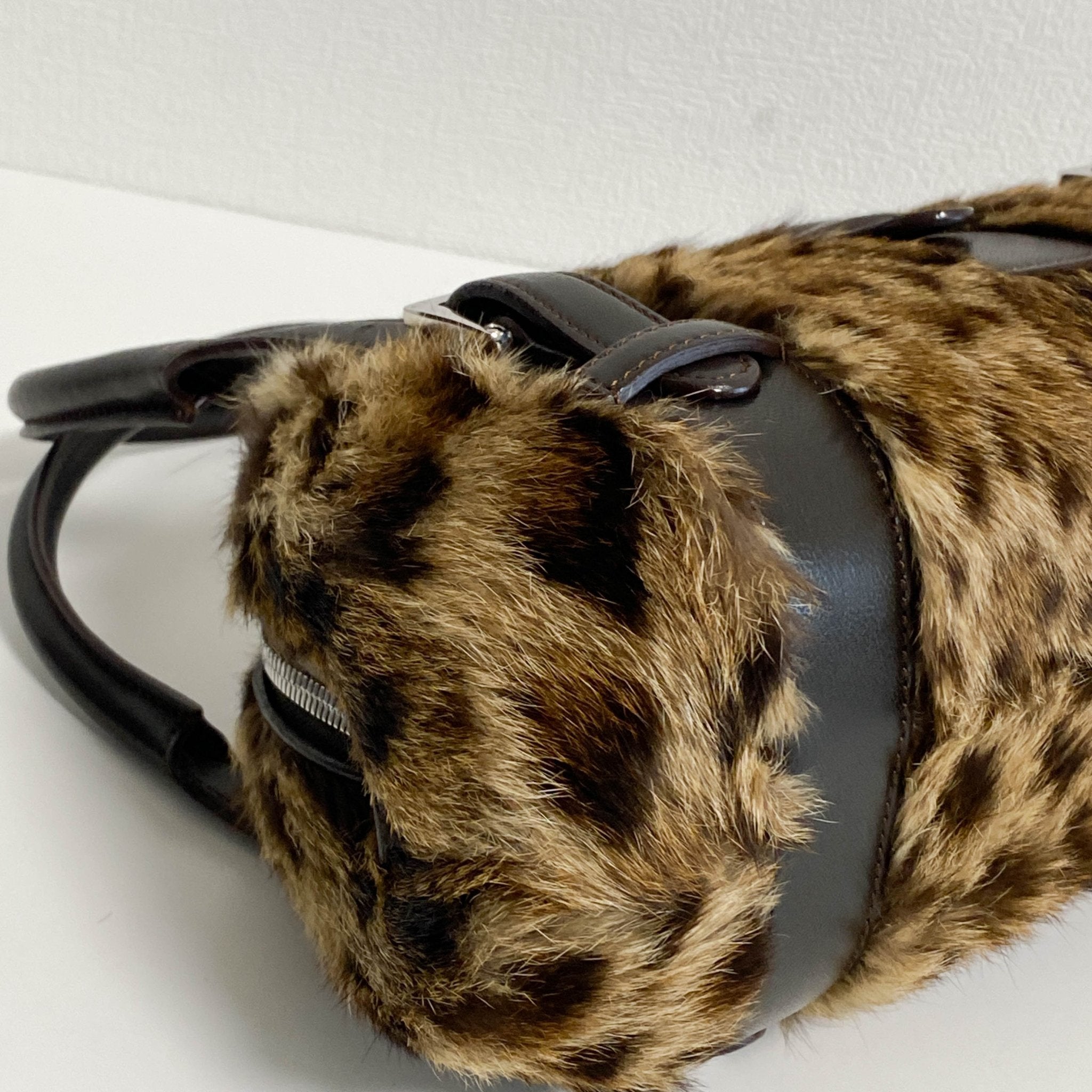 LOEWE Archive Rabbit Fur Brown Top Handle Bag, in , Sold by HIVE PRELOVED - Handle Bags, ,