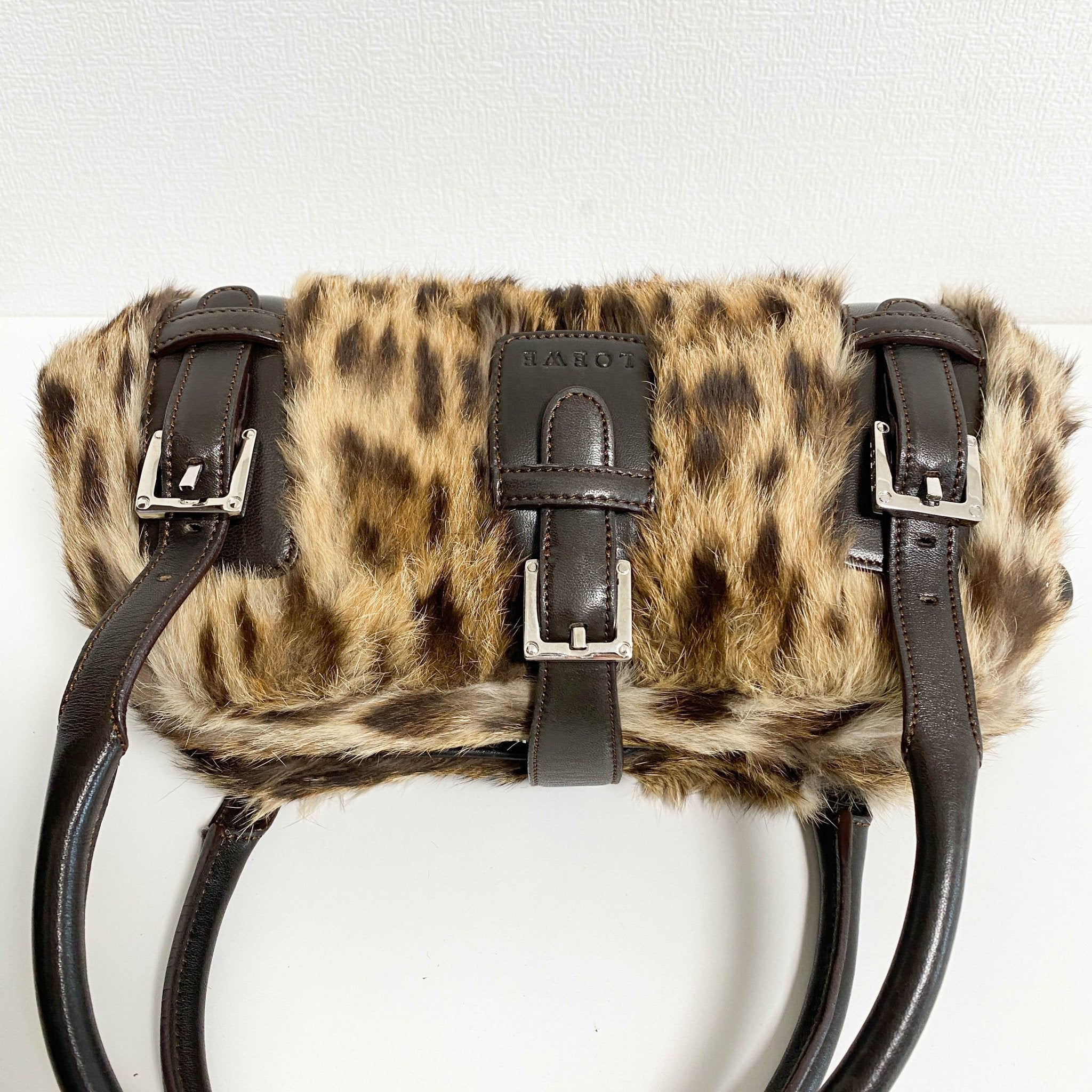 LOEWE Archive Rabbit Fur Brown Top Handle Bag, in , Sold by HIVE PRELOVED - Handle Bags, ,